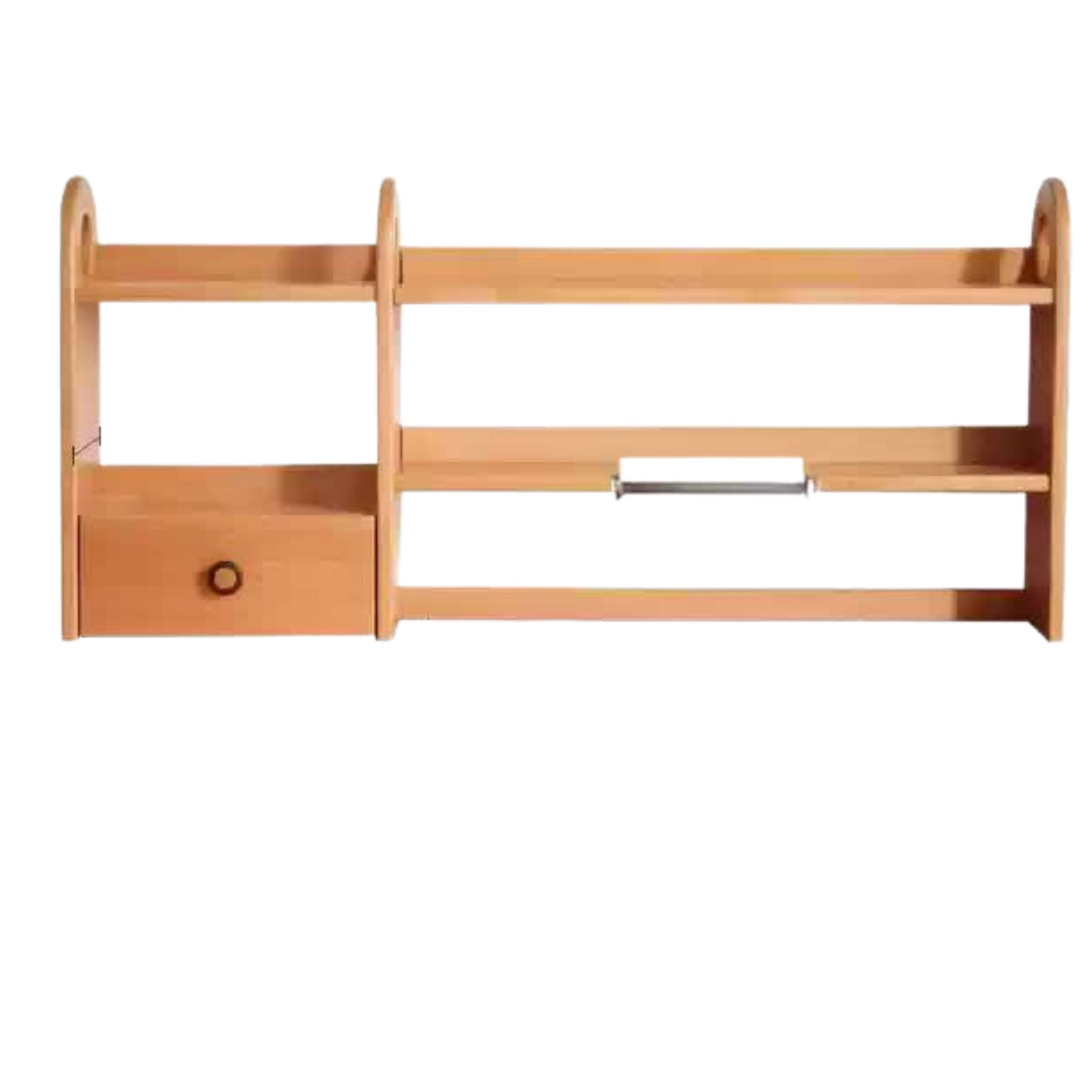 Beech Solid Wood Modern Bookshelf