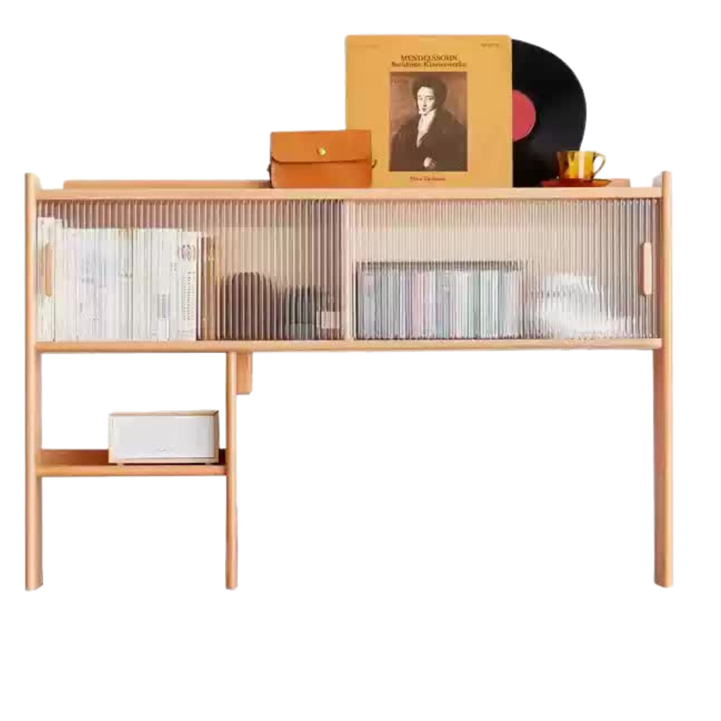 Beech Solid Wood Modern Bookshelf
