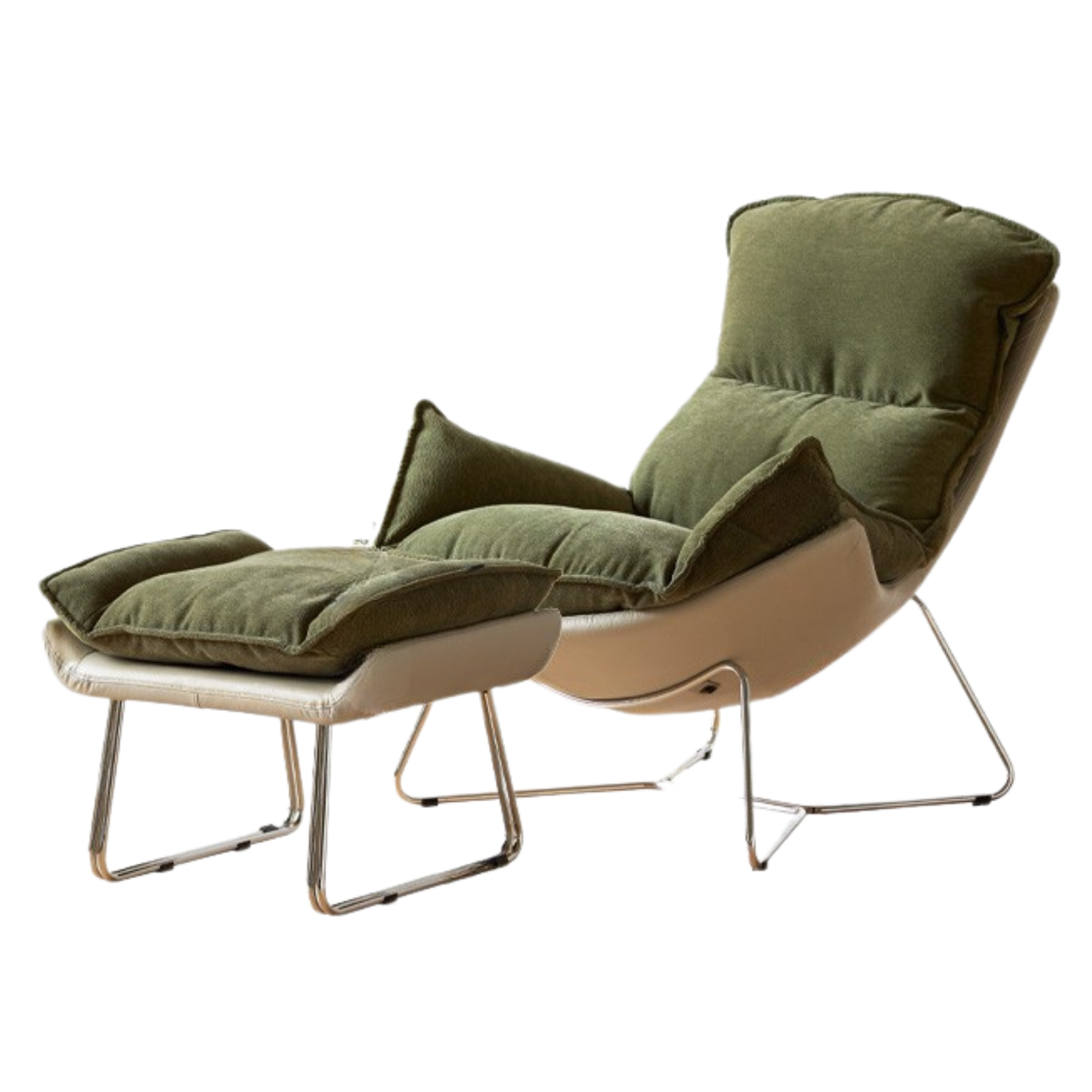 Fabric Eggshell Modern Chair