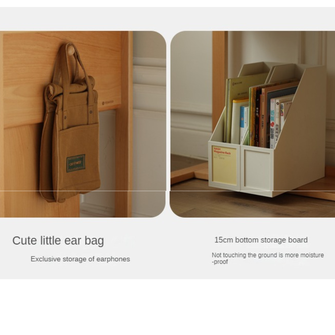 Beech Solid Wood Desk Can Be Lifted and Adjusted