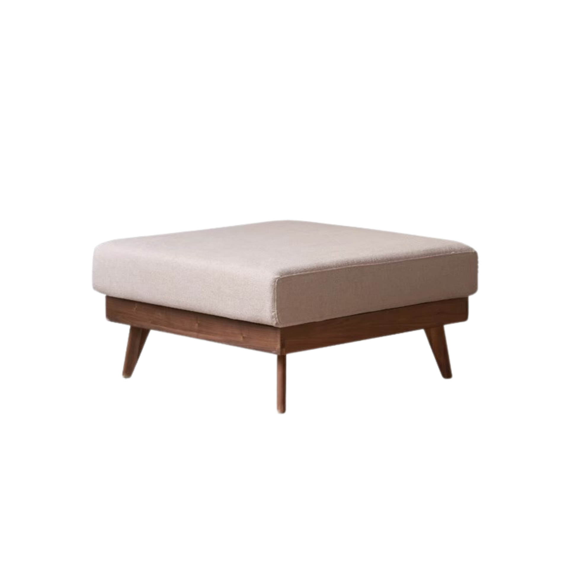 Oak, Ash, Poplar, Black Walnut Solid Wood Footstool Small Fabric Stool For Home