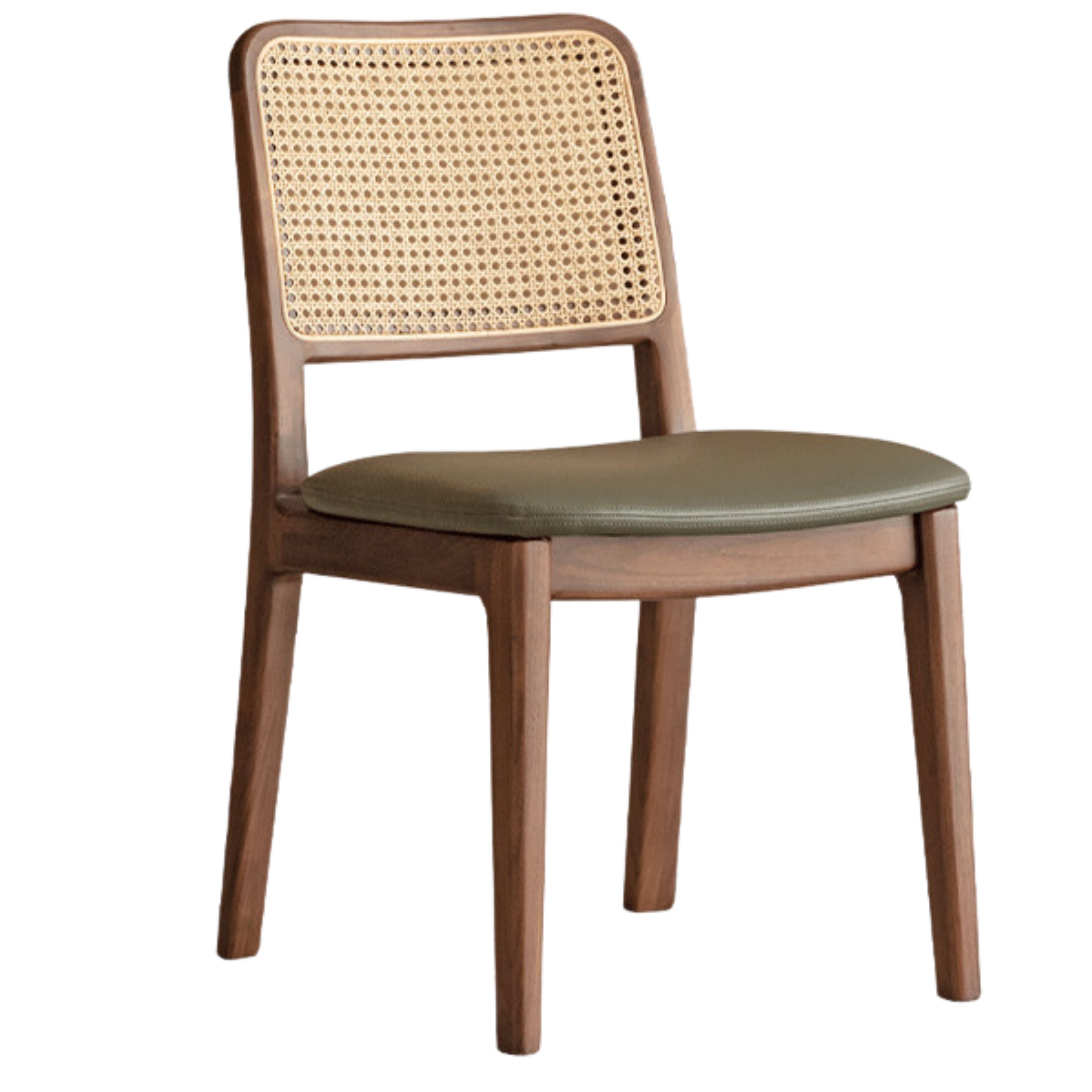 4 pcs Black Walnut, Oak Solid Wood Dining Chair