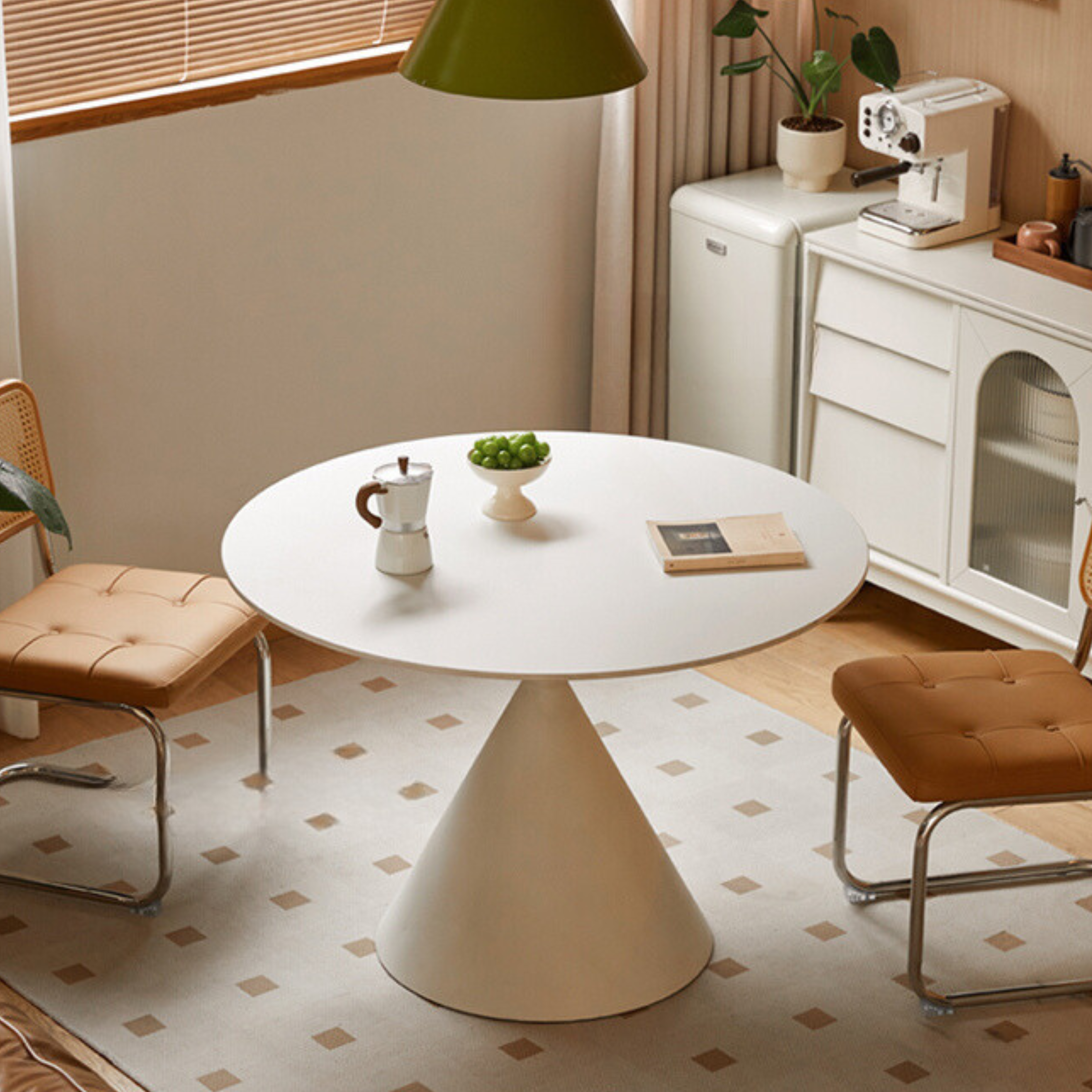 Rock Cream Style Round Table.