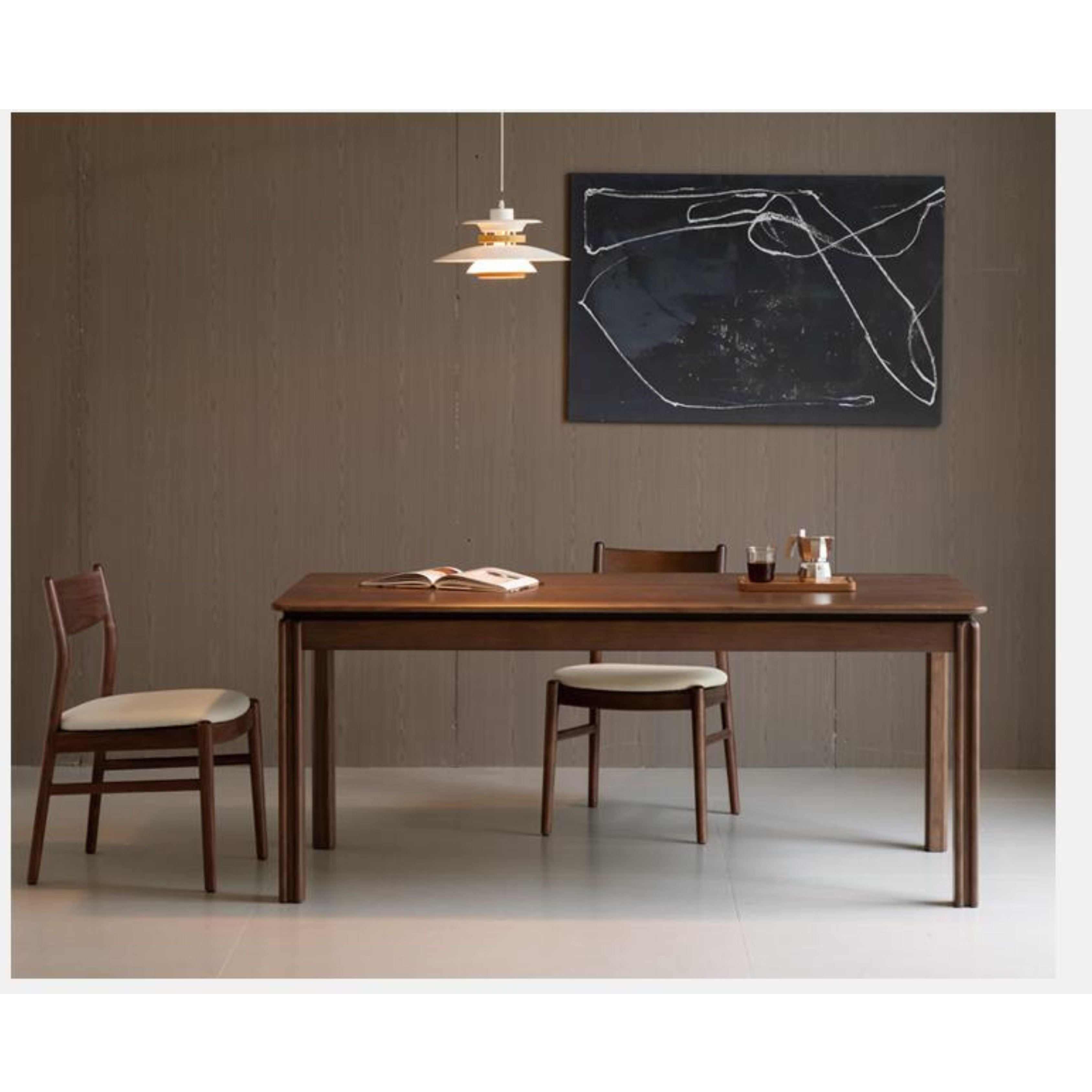 Oak Solid Wood Light Luxury Dining Table