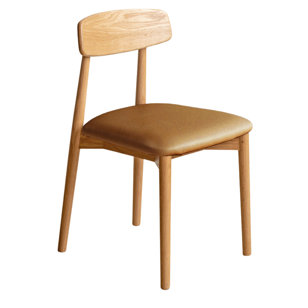 Set 4 pcs Black Walnut, White Ash, Ash, Oak, Cherry, Beech, Solid Rubberwood Dining Chair