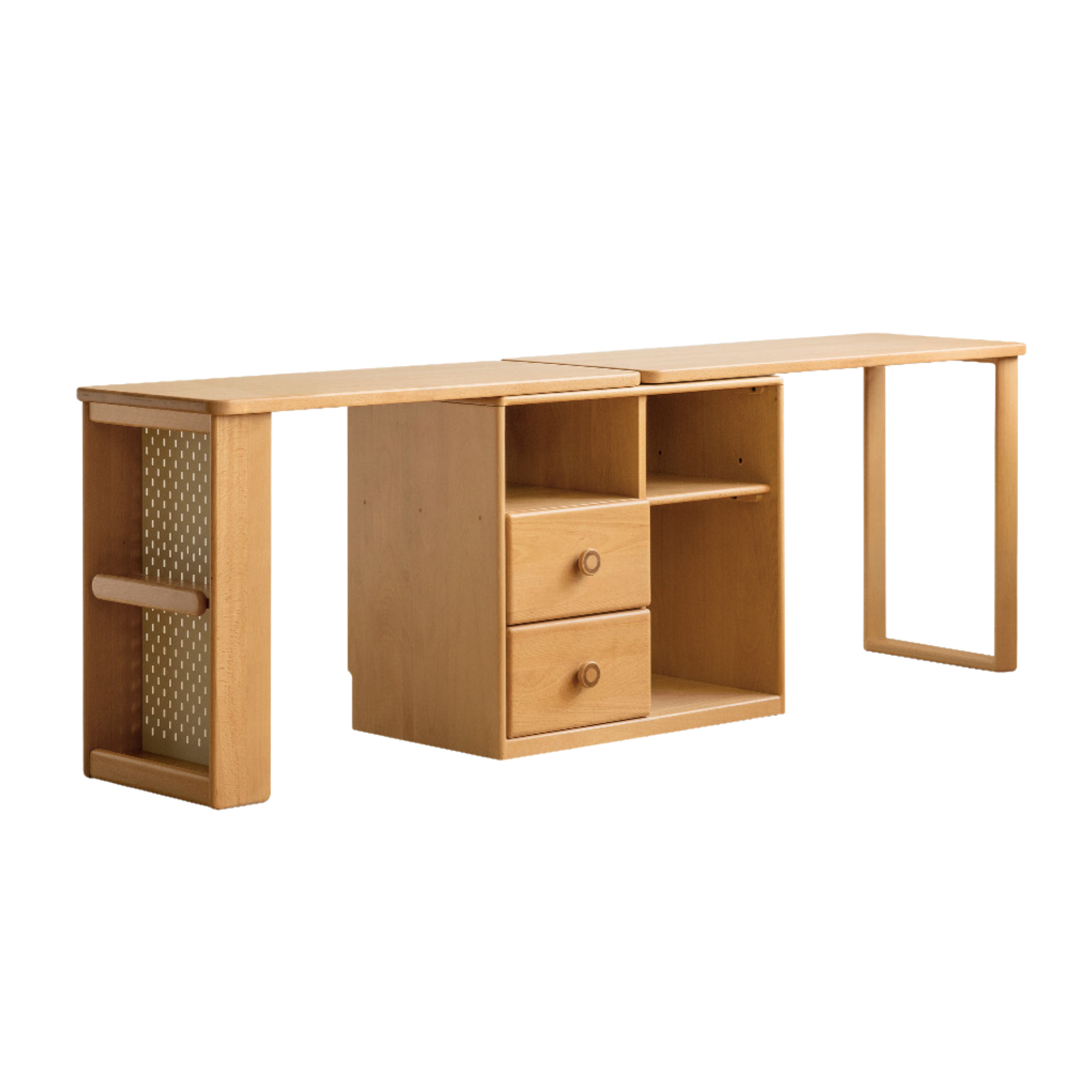 Beech Solid Wood Telescopic Student Writing Desk