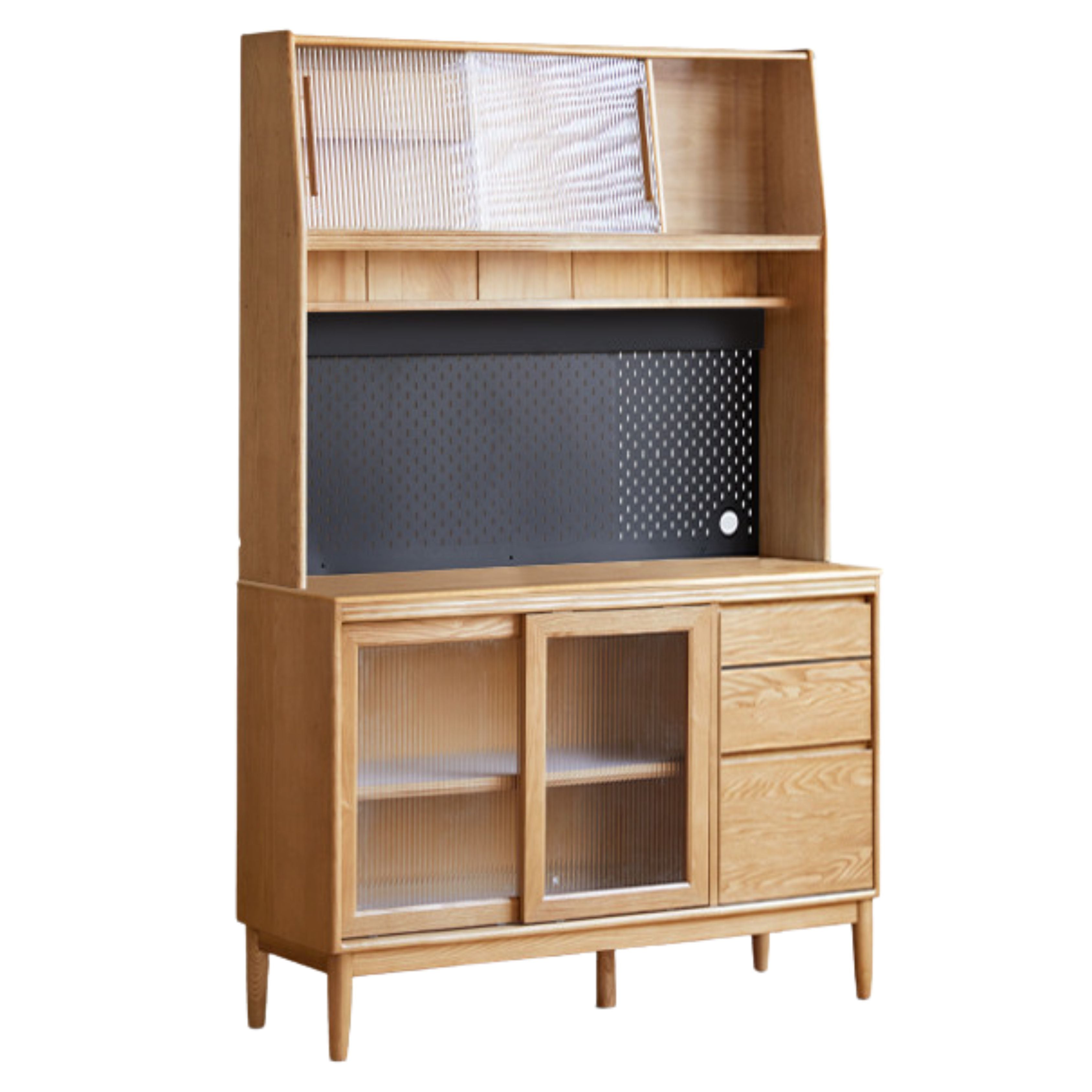Oak, Ash, White Ash Solid Wood Large Capacity Storage Sideboard