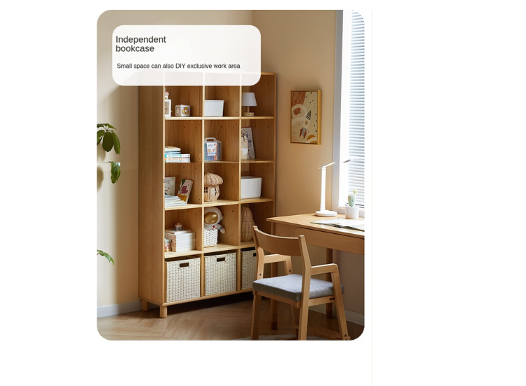 European Beech Solid Wood Combination Floor Kids Cabinet
