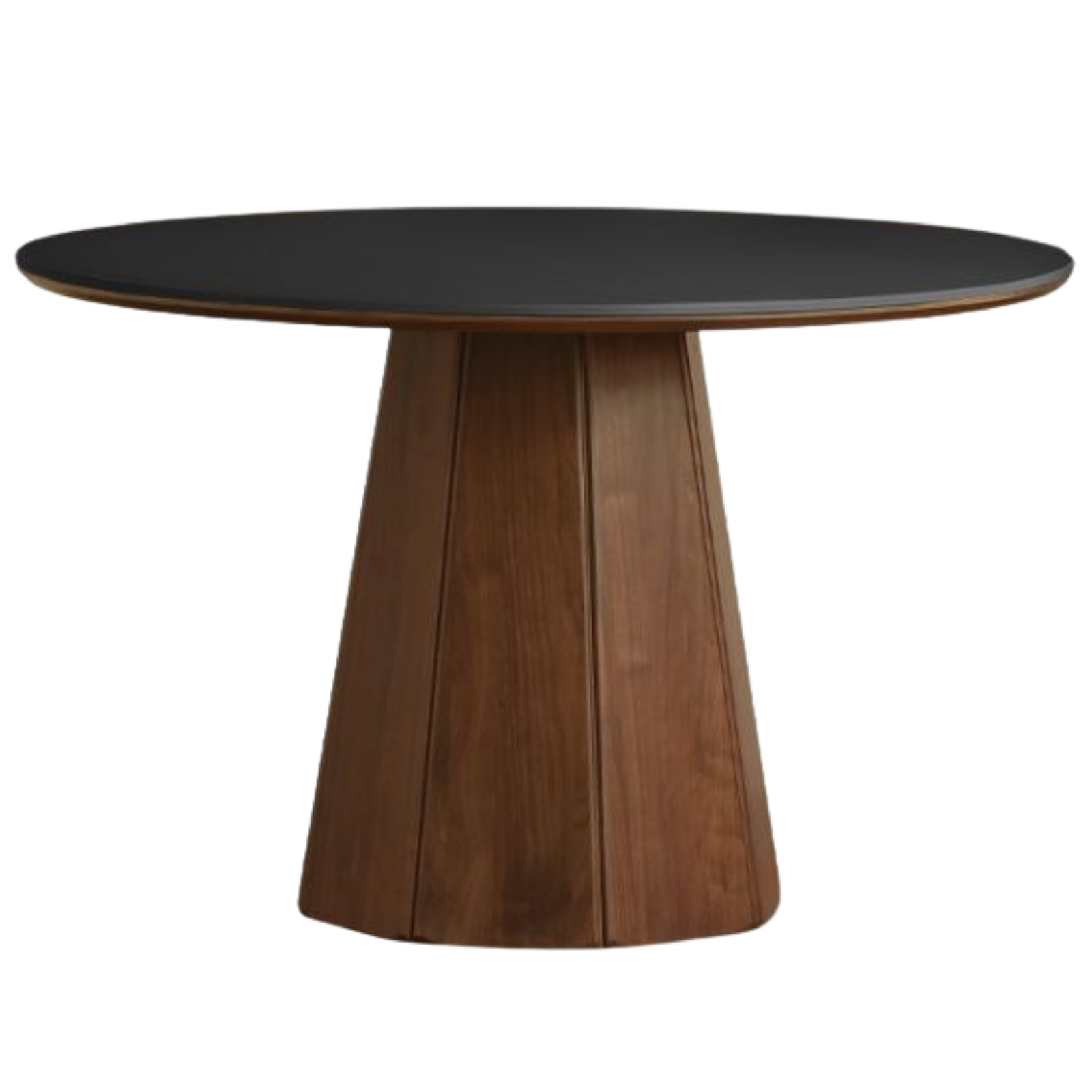Black Walnut Solid Wood Round Slab Dining Table