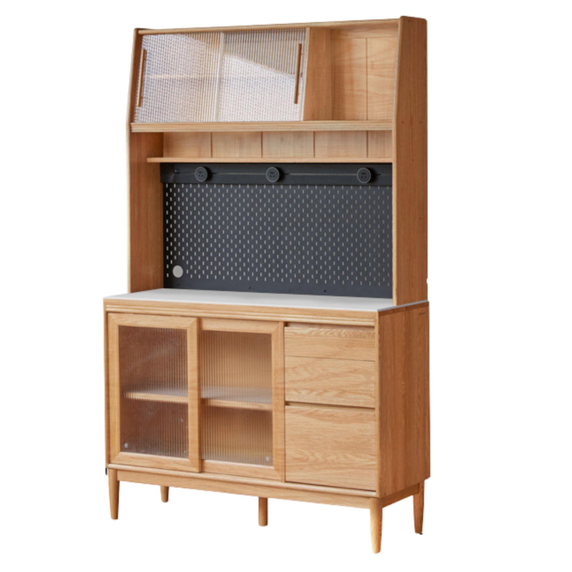 Oak Solid Wood Modern Sideboard