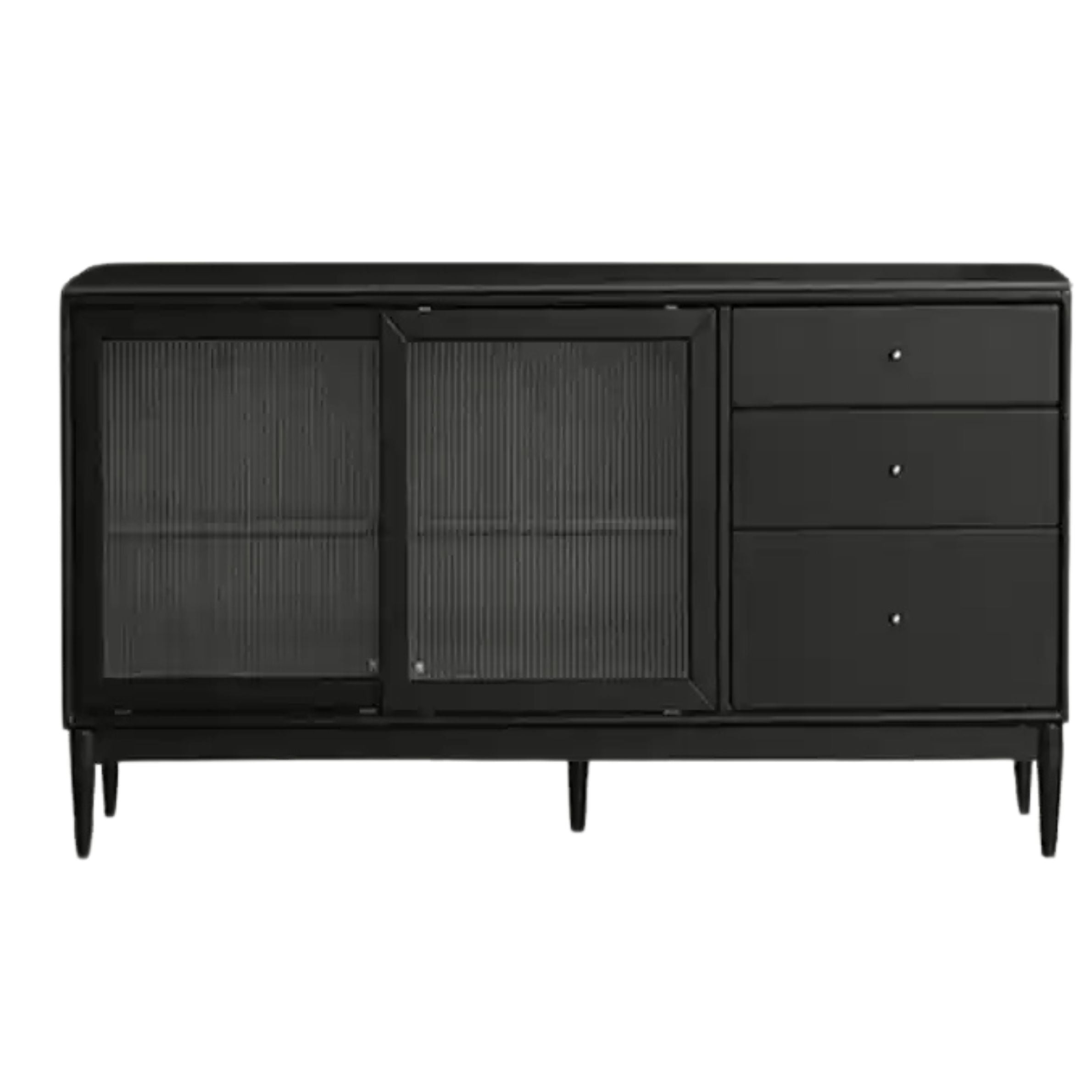Solid Rubberwood Restaurant Modern Sideboard