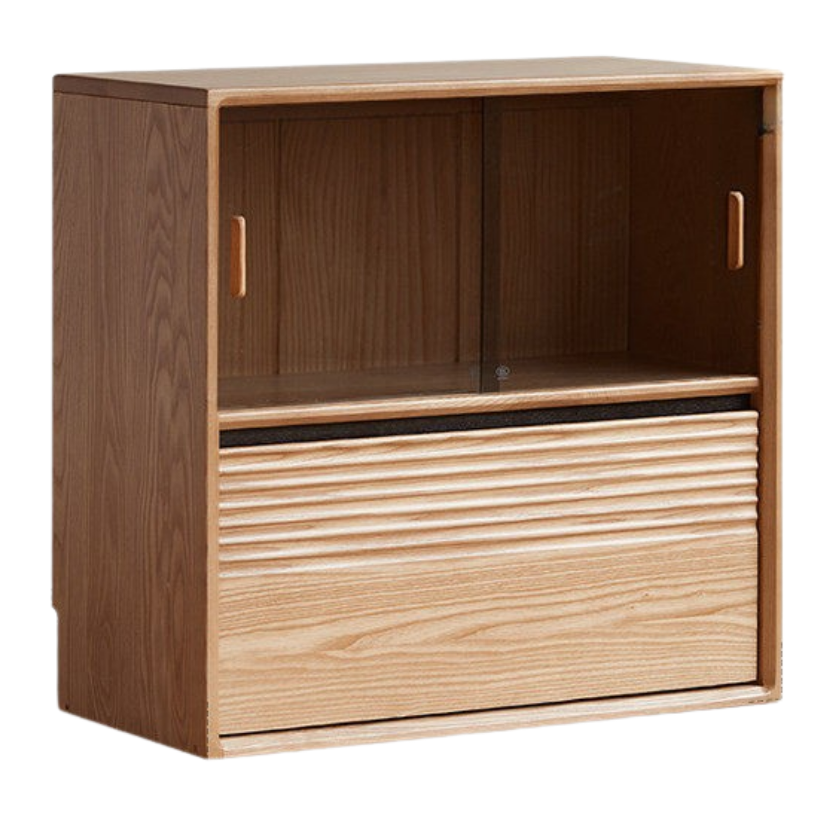 Ash, White Ash, Oak Solid Wood Combination Module Bookcase))