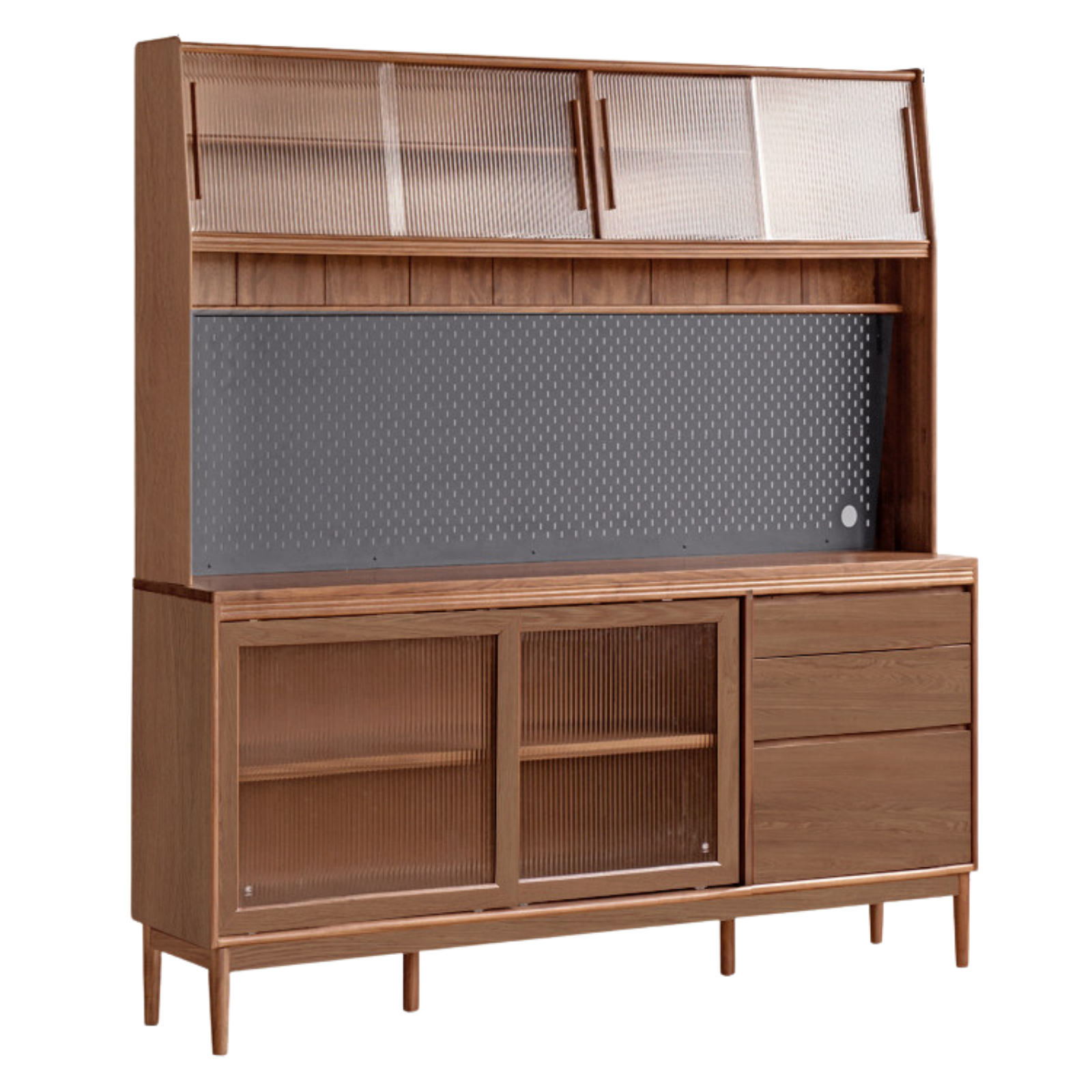 Black Walnut, Oak, Sandalwood, Ash, White Ash Solid Wood Rock Board Sideboard