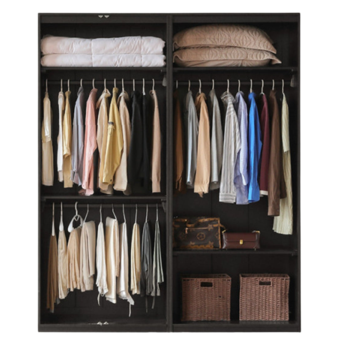 Pine Solid Wood Wardrobe Modern Simple