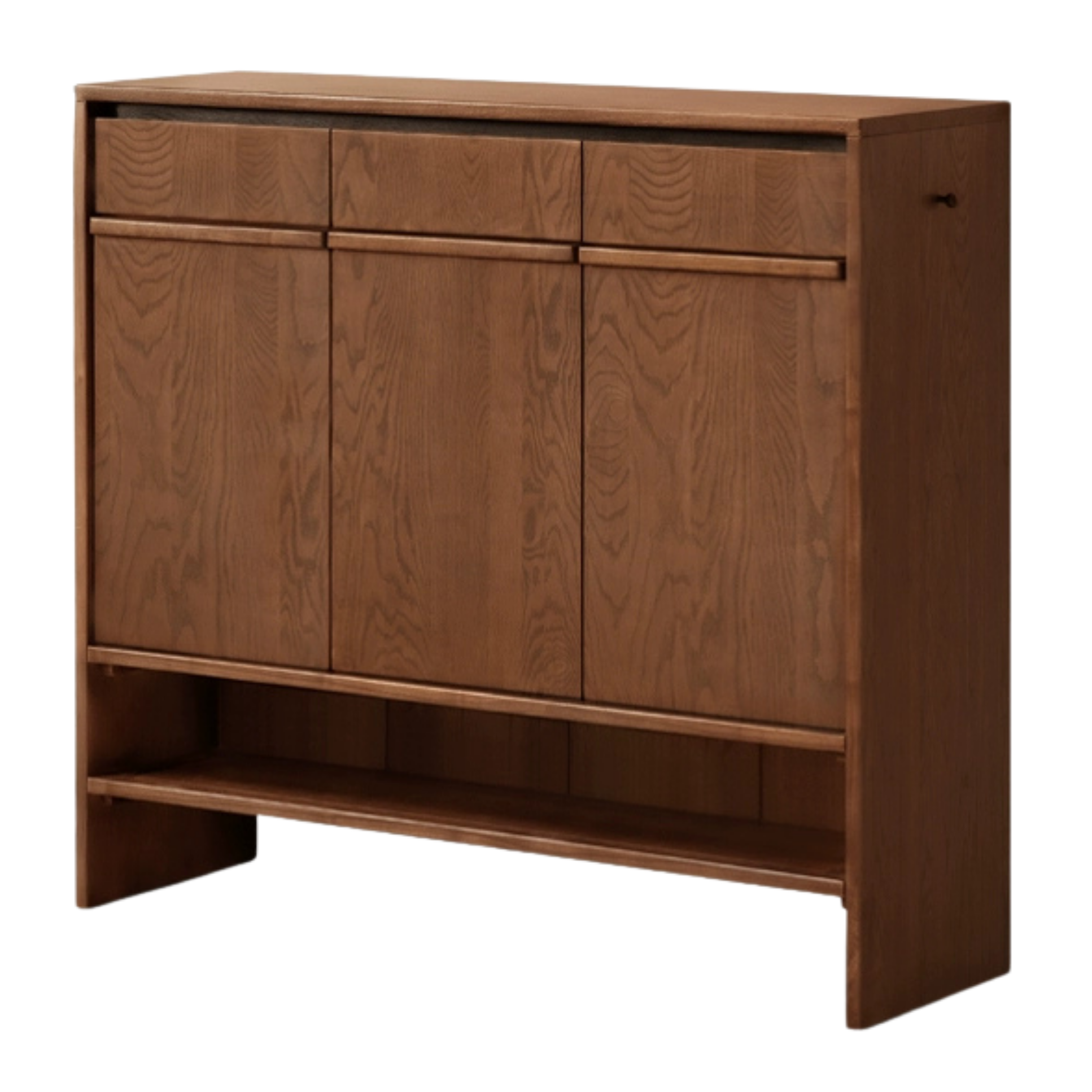 Black Walnut, Oak Solid Wood Italian Light Luxury Shoe Cabinet