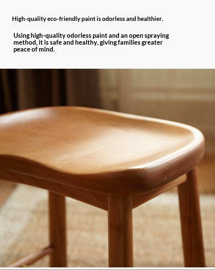 Cherry, Oak Solid Wood Makeup Stool