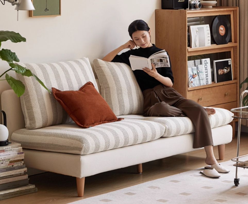 Natural, healthy Cotton Linen Fabric Sofa