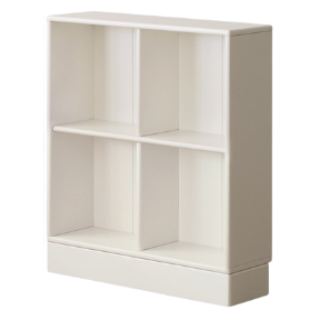 Rubber Solid Wood Cream Style Children's Free Сombination Bookshelf.