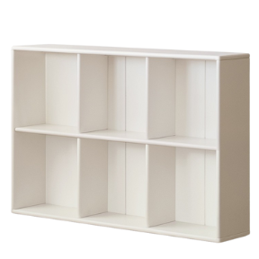 Rubber Solid Wood Cream Style Children's Free Сombination Bookshelf.