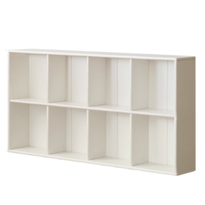 Rubber Solid Wood Cream Style Children's Free Сombination Bookshelf.
