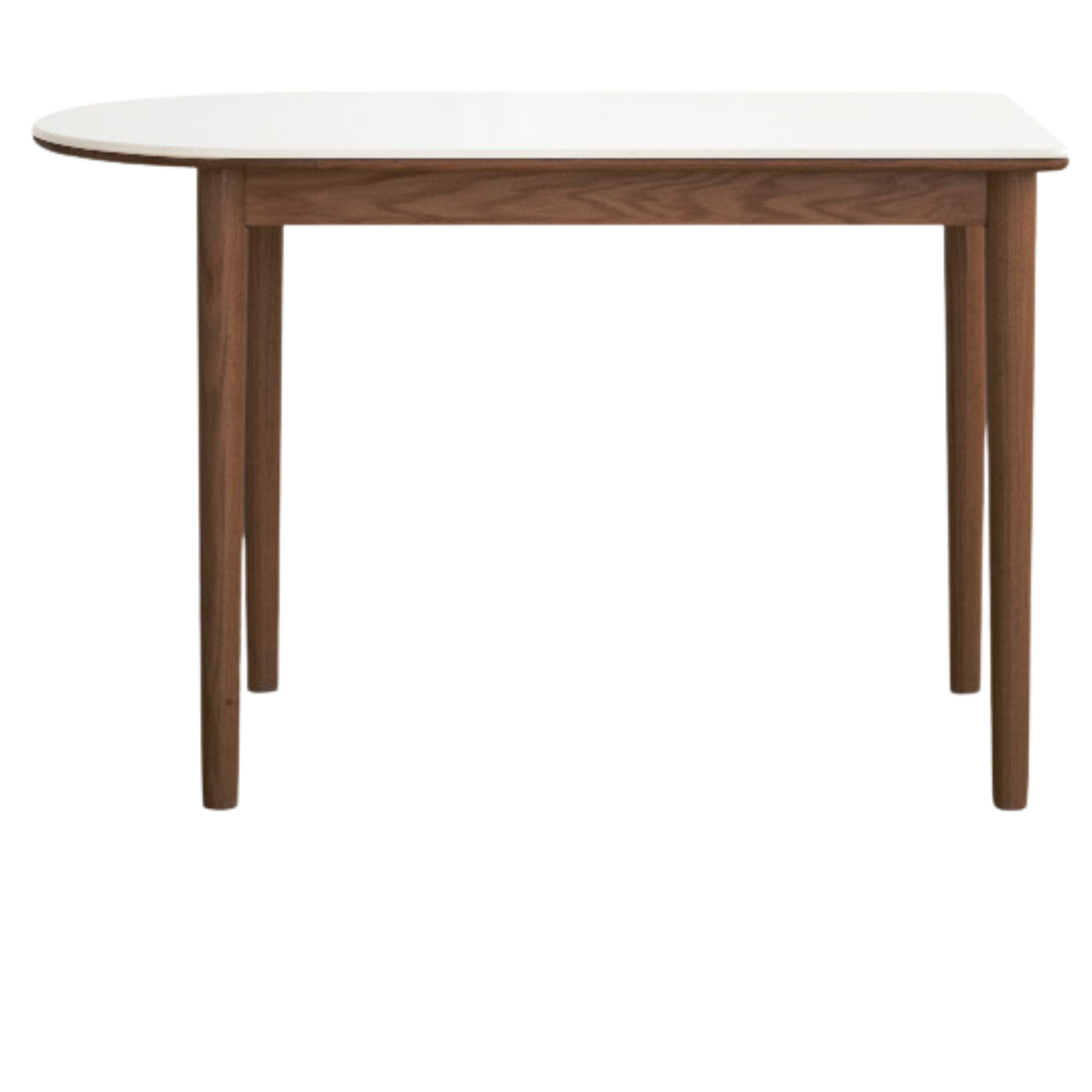 Oak, Beech Solid Wood Rock Slab Semi-Circular Dining Table