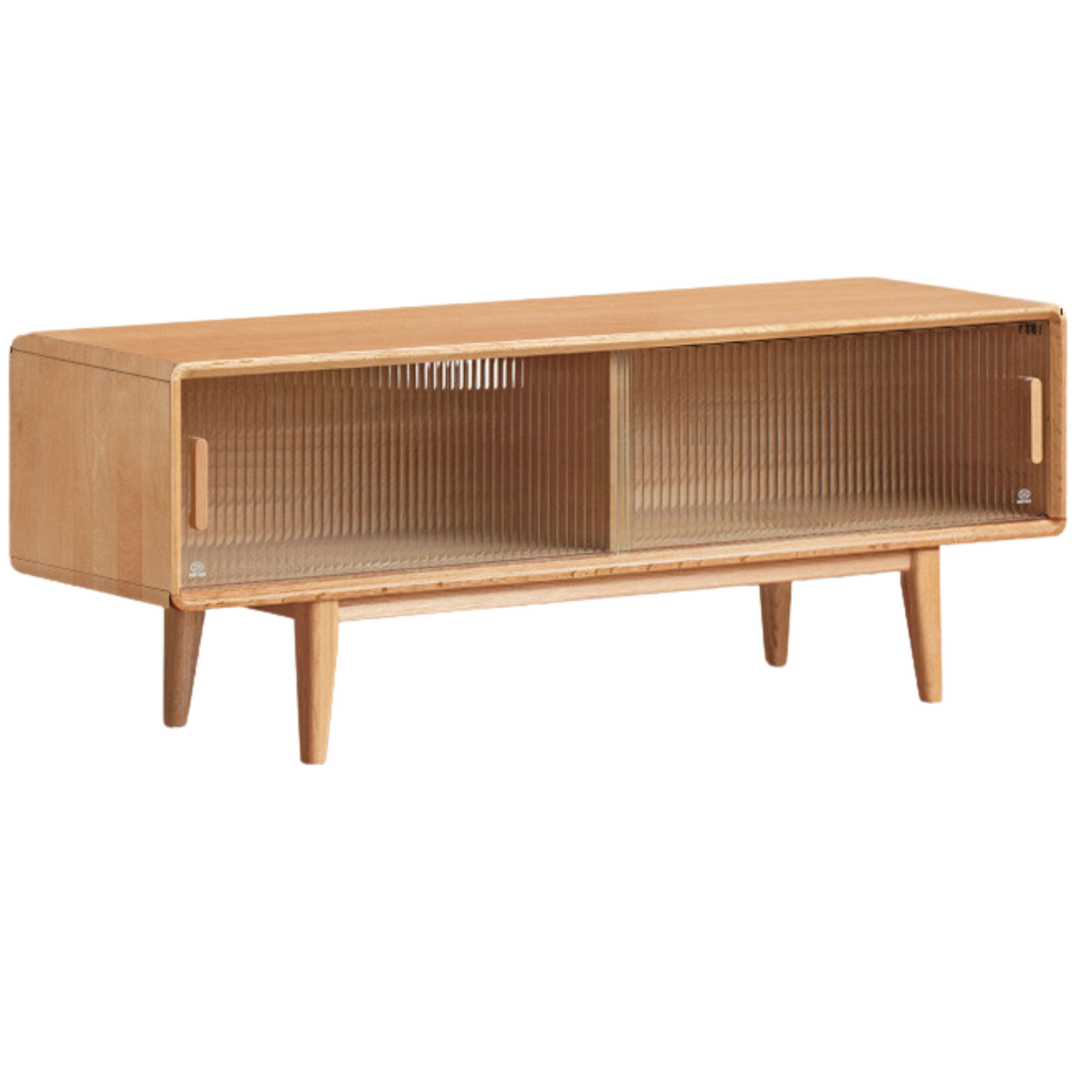 Oak, Beech Solid Wood, Solid RubberWood TV Stand