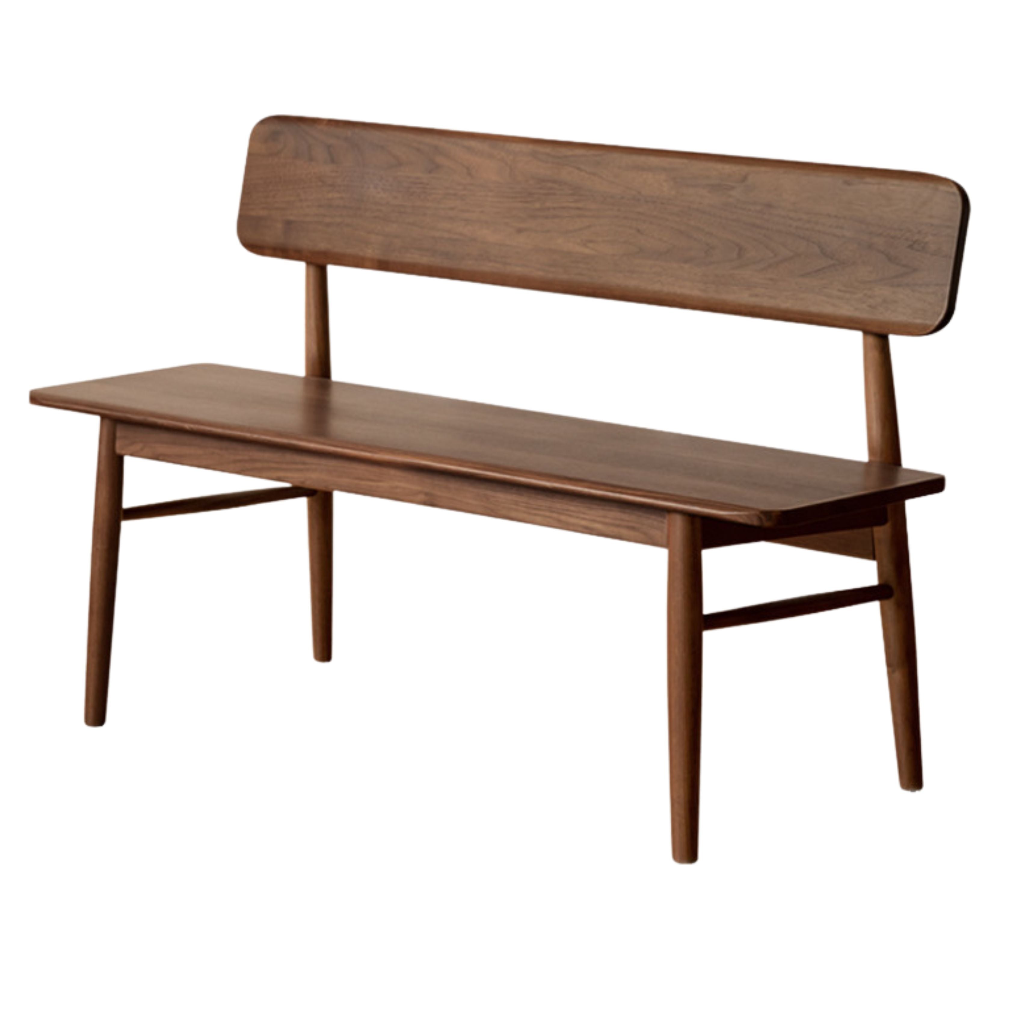 Black Walnut Solid Wood Long Bench