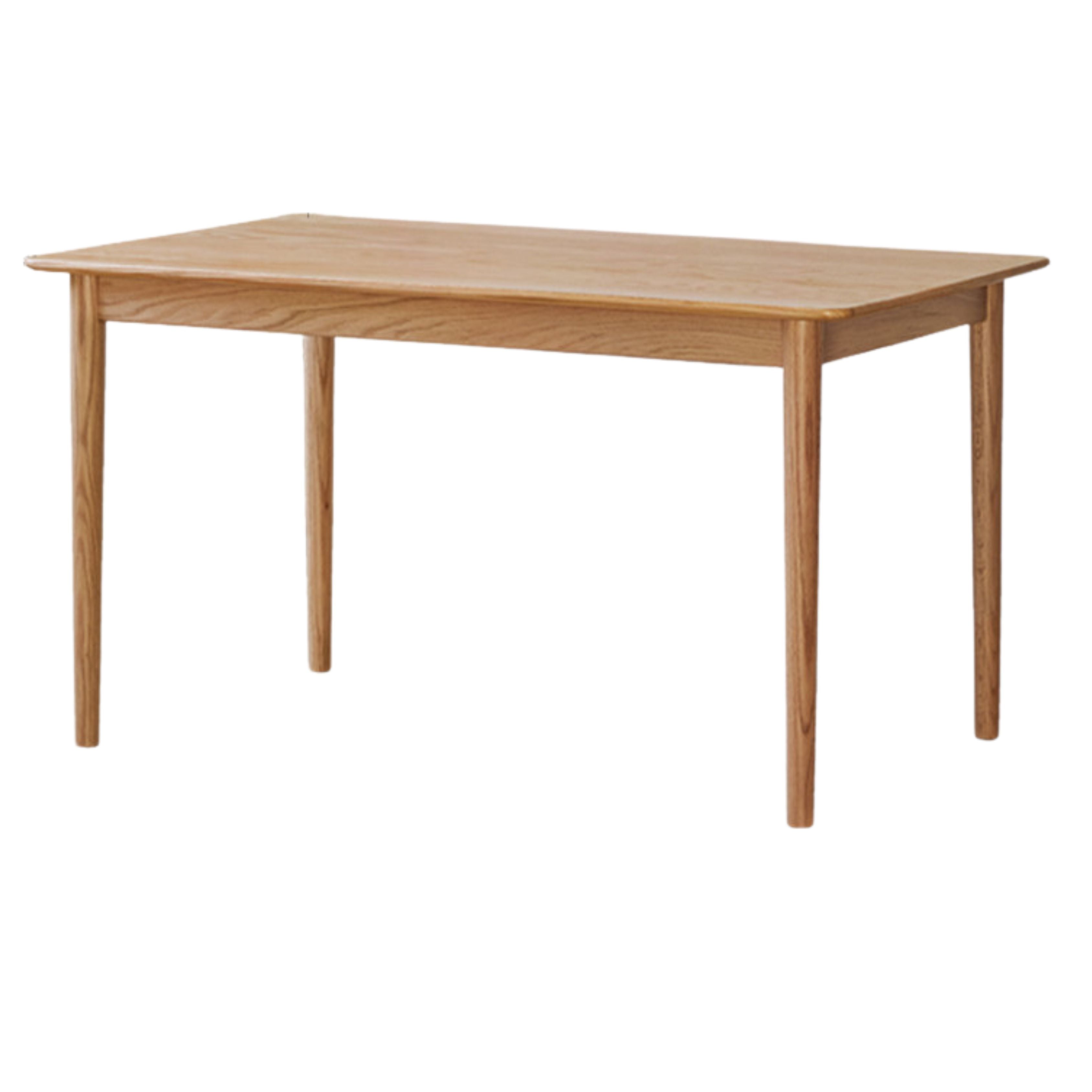 Oak, Beech Solid Wood Dining Table With Rock Slab Surface