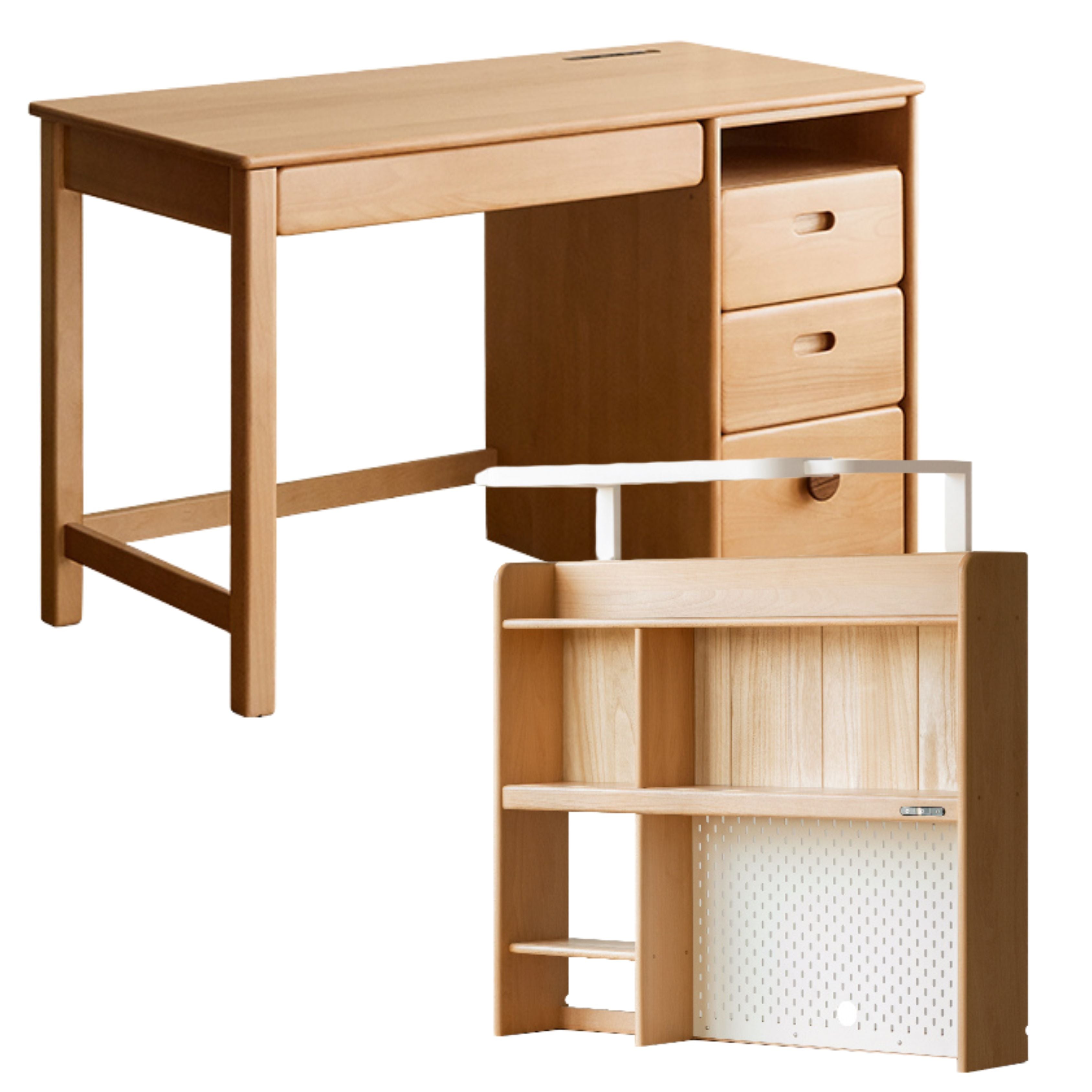 Beech Solid Wood Combination Simple Kids Desk