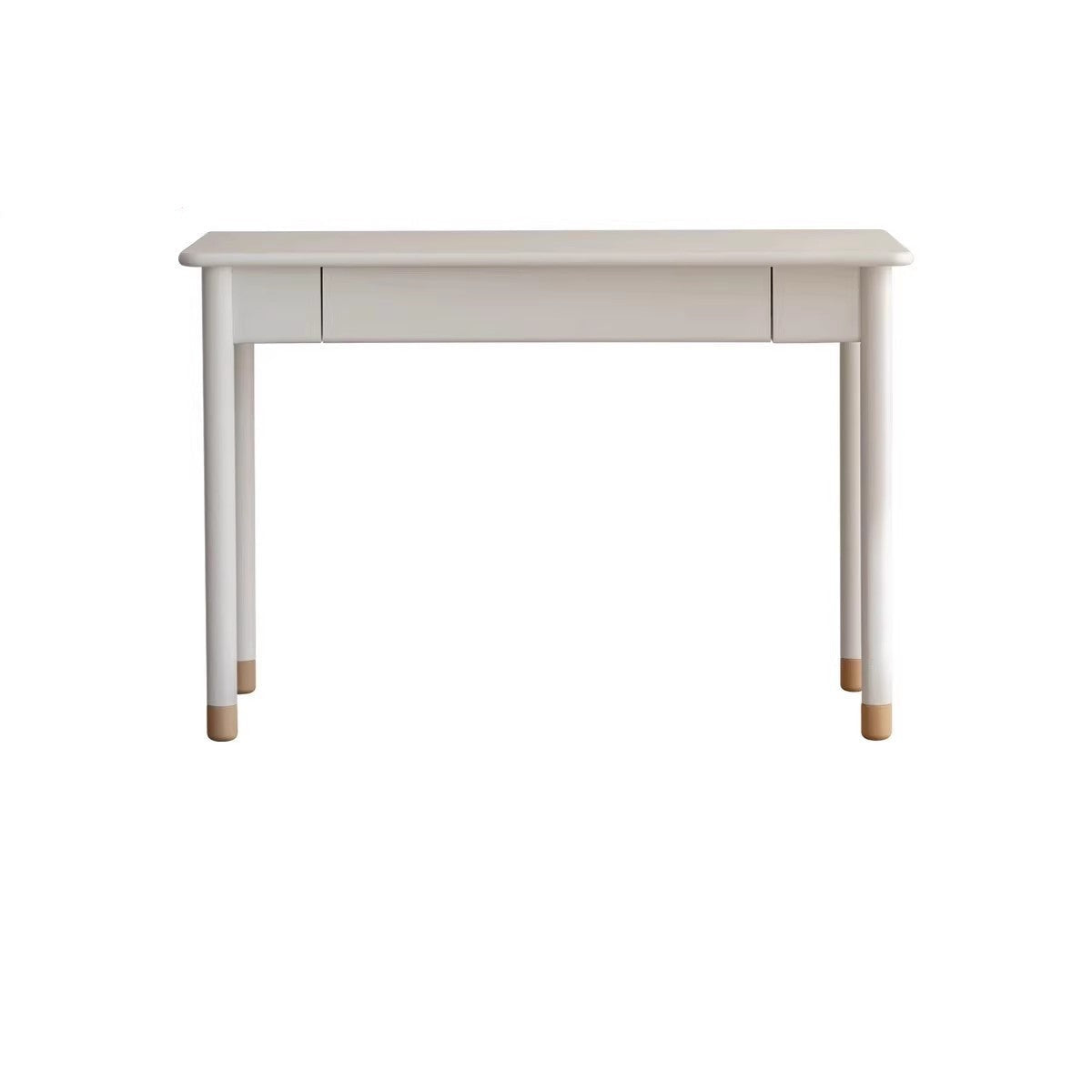 Poplar Solid Wood, Solid Rubberwood Kids Elevated Learning Cream Drawer Table