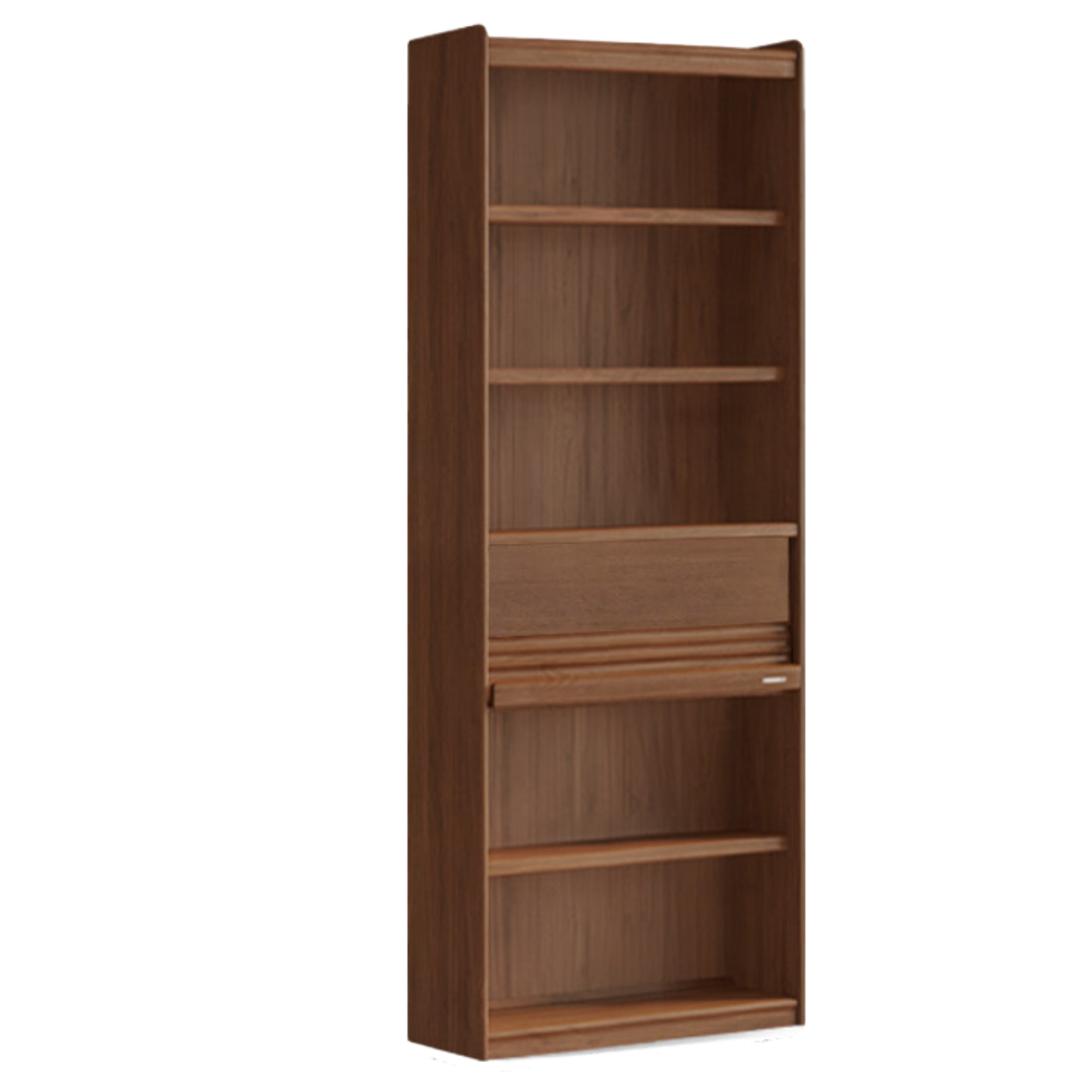 Black Walnut, Sandalwood, Oak, Ash Solid Wood Combination Bookcase with Floor Display and Luxury Storage