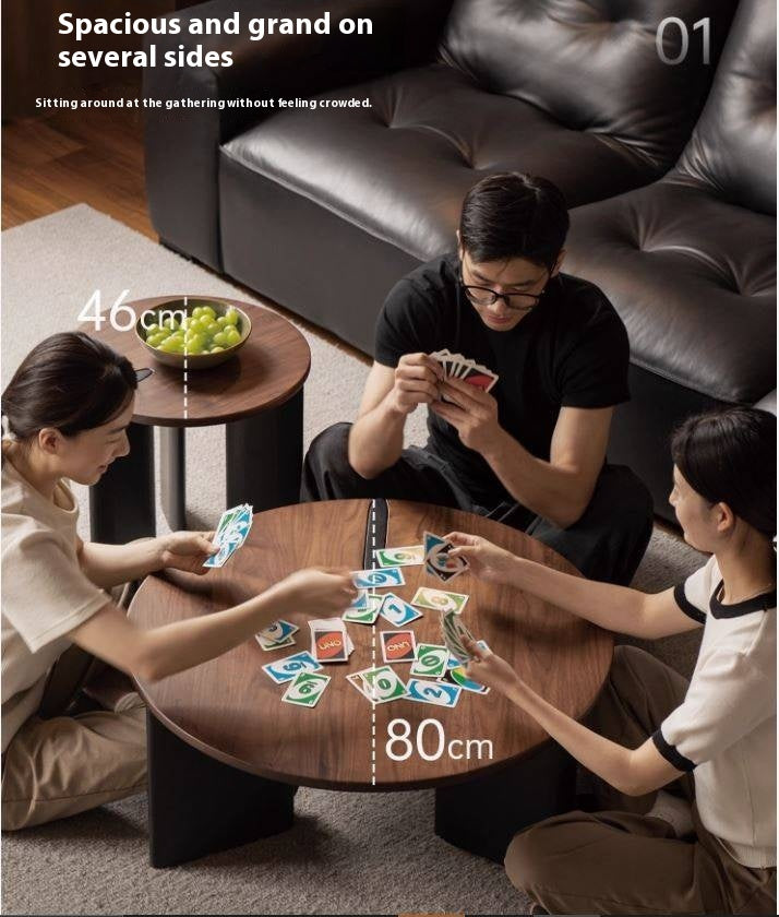 Black Walnut Solid Wood Italian Light Luxury Coffee Table