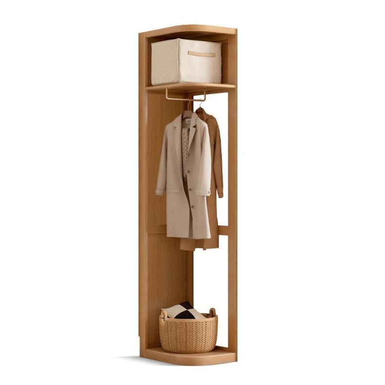 Oak, Cherry Solid Wood Corner Triangle Cabinet Corner Wardrobe.