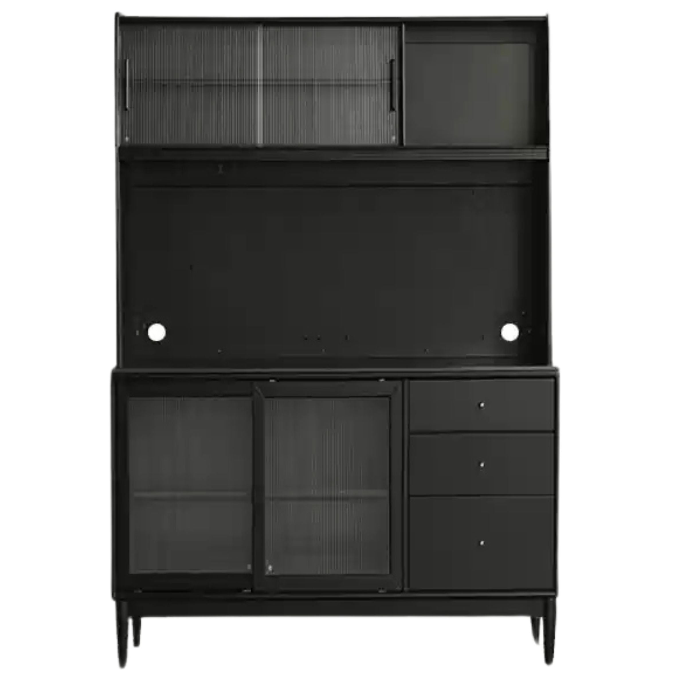 Solid Rubberwood Restaurant Modern Sideboard