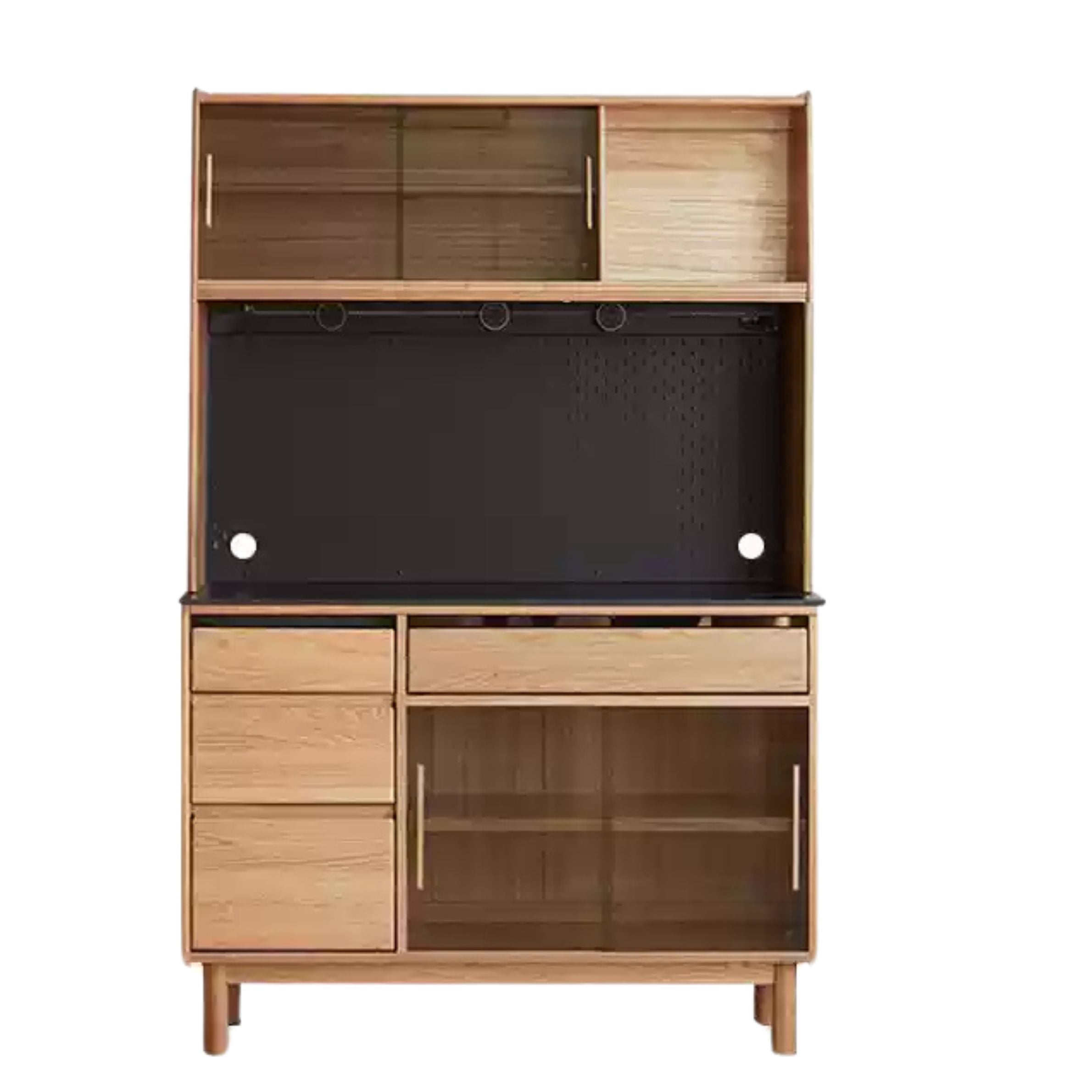 Oak, Ash Solid Wood Modern Rock Board Sideboard