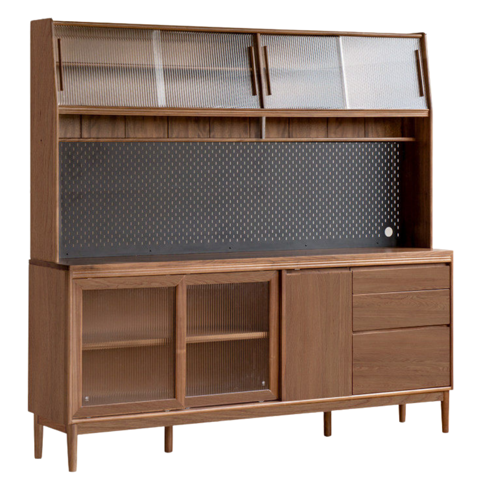 Black Walnut, Oak, Sandalwood, Ash, White Ash Solid Wood Rock Board Sideboard