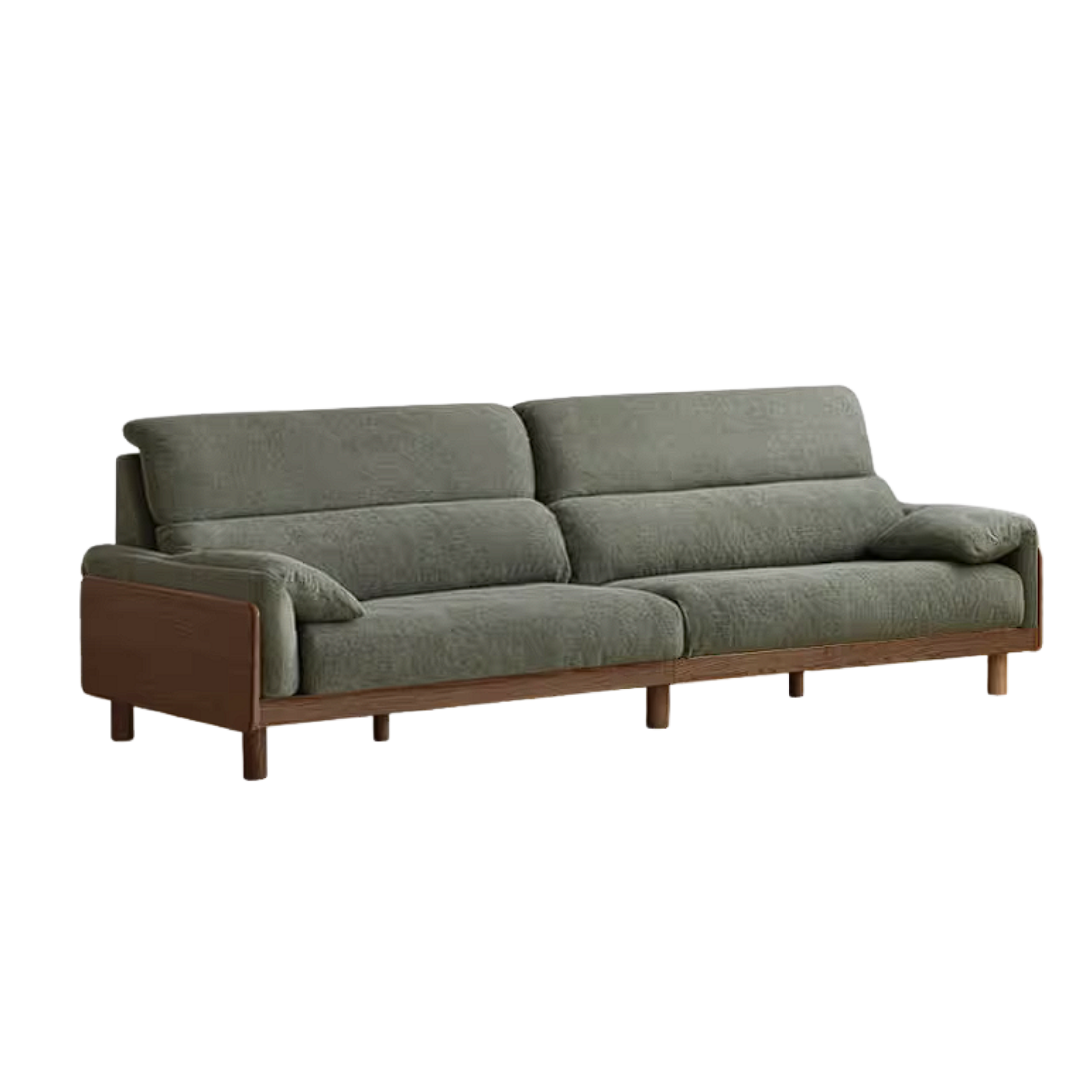 Ash Solid Wood Sofa with Modern Casual Design