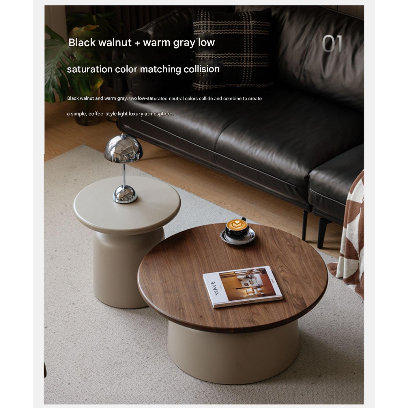 Black Walnut, Poplar Solid Wood Coffee Table.
