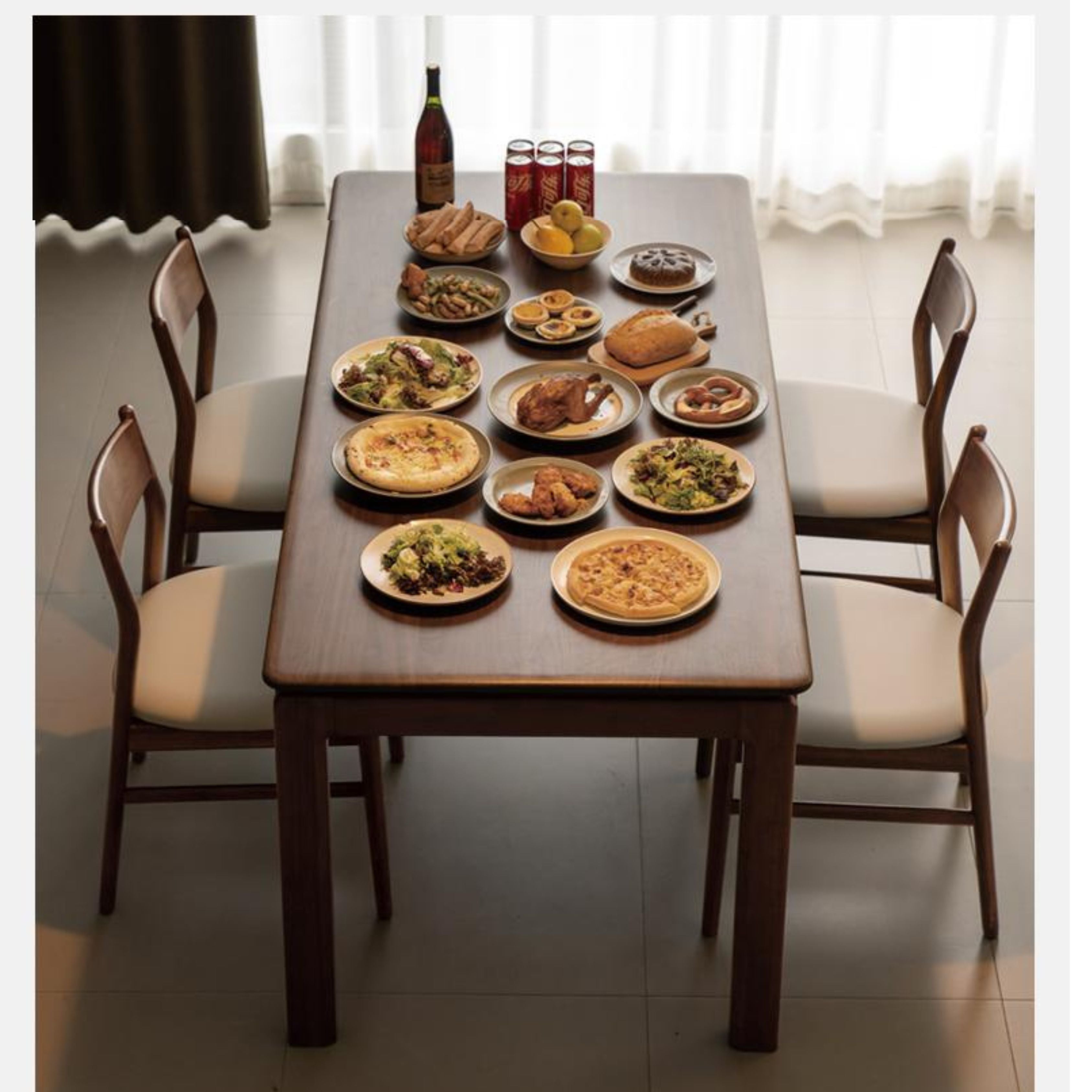 Oak Solid Wood Light Luxury Dining Table
