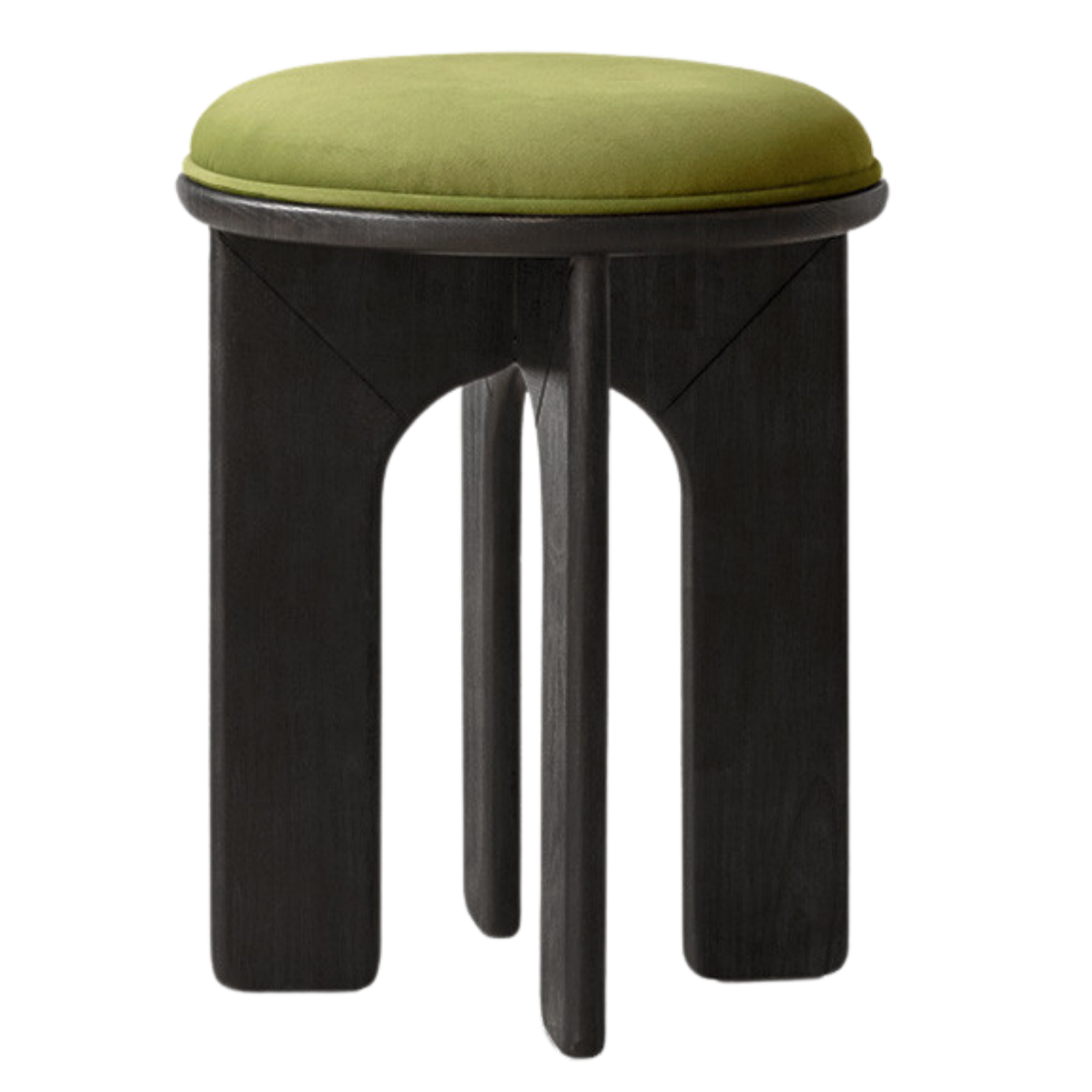 Oak, Beech Solid Wood, Solid RubberWood French Retro Round Stool