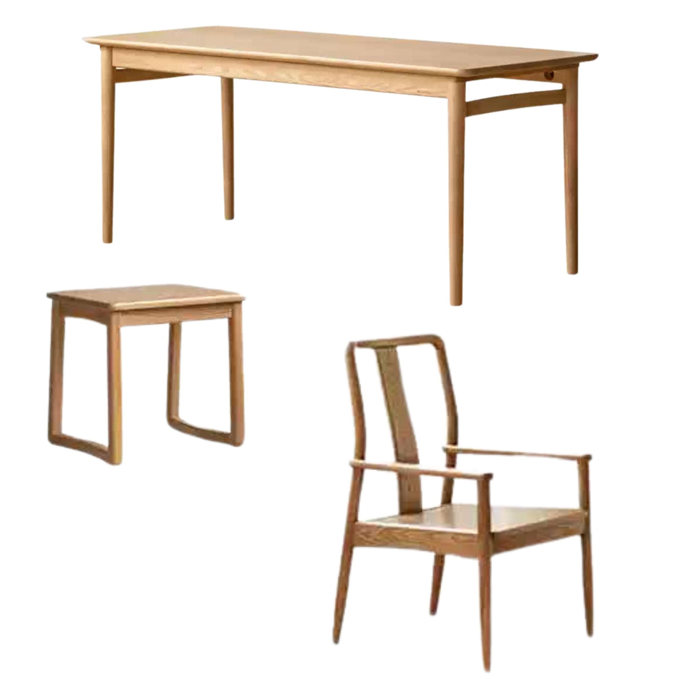 Ash Solid Wood Modern Dual-Purpose Tea Table.