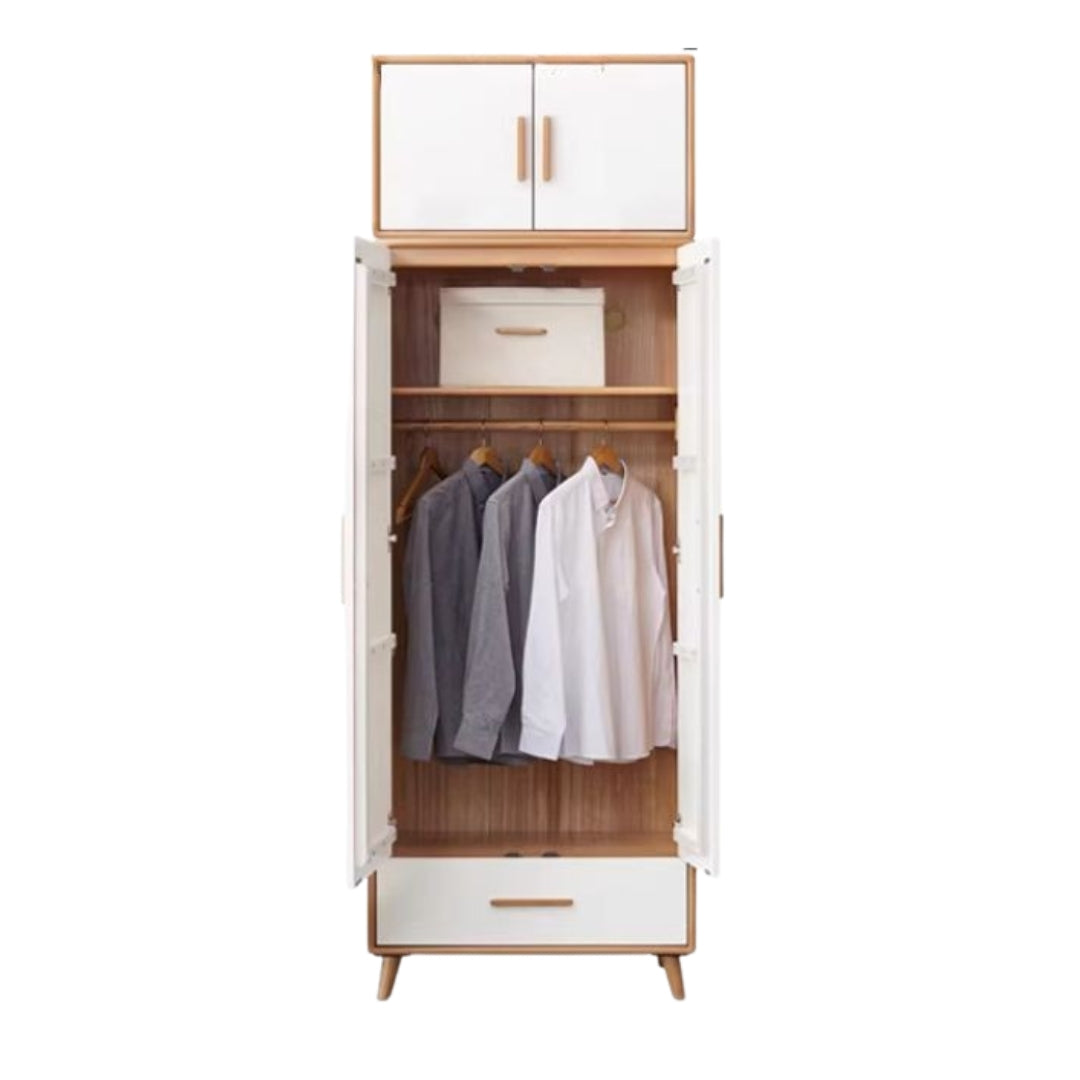 Beech Solid Wood Wardrobe Combination