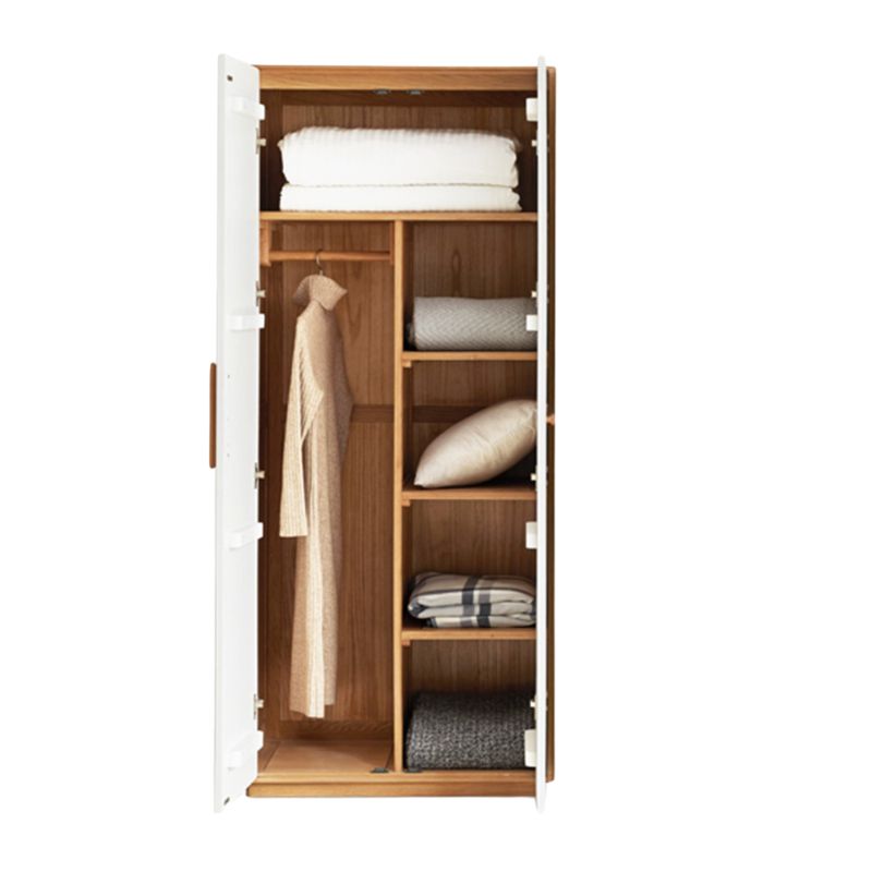 Poplar Solid Wood Modern Nordic Wardrobe