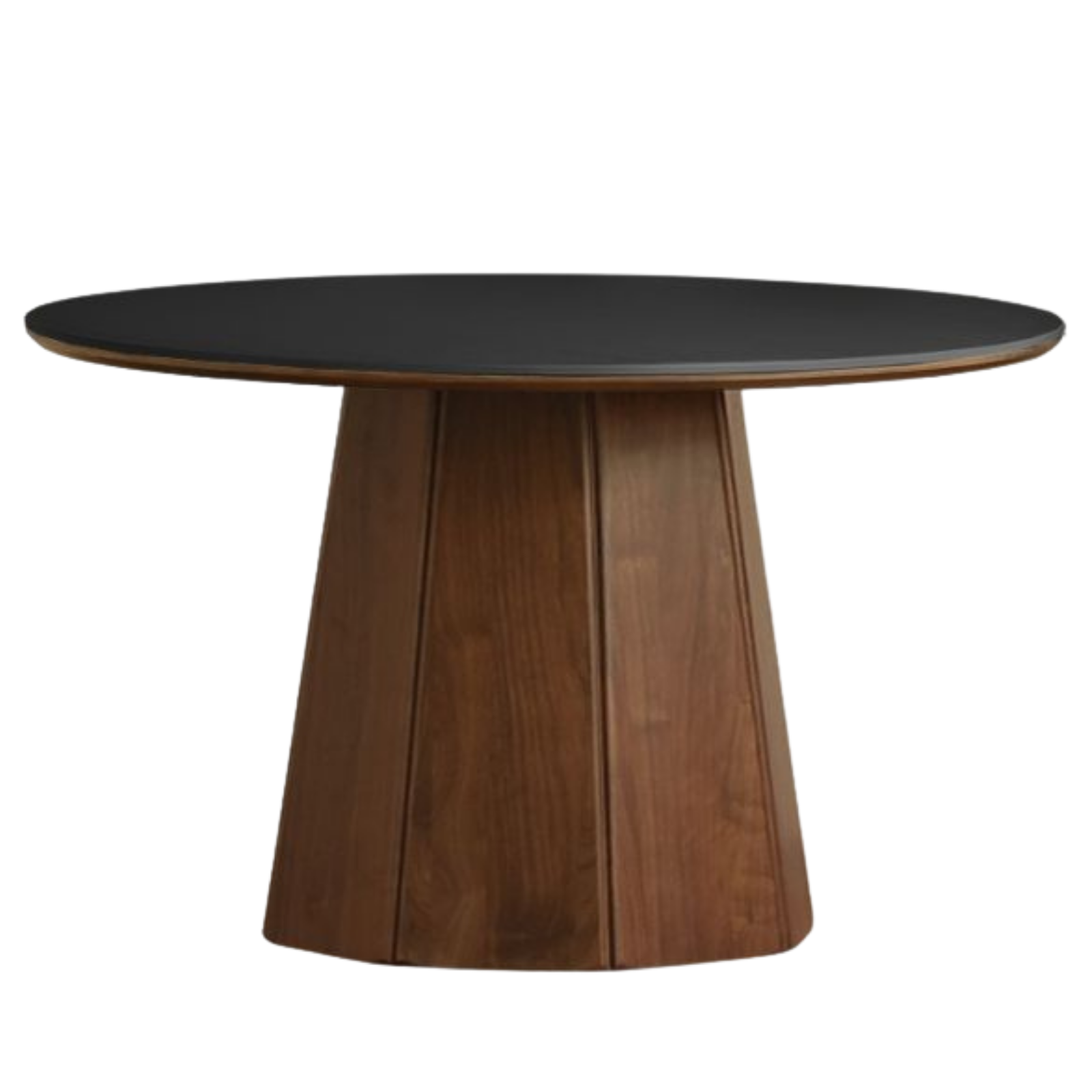 Black Walnut Solid Wood Round Slab Dining Table