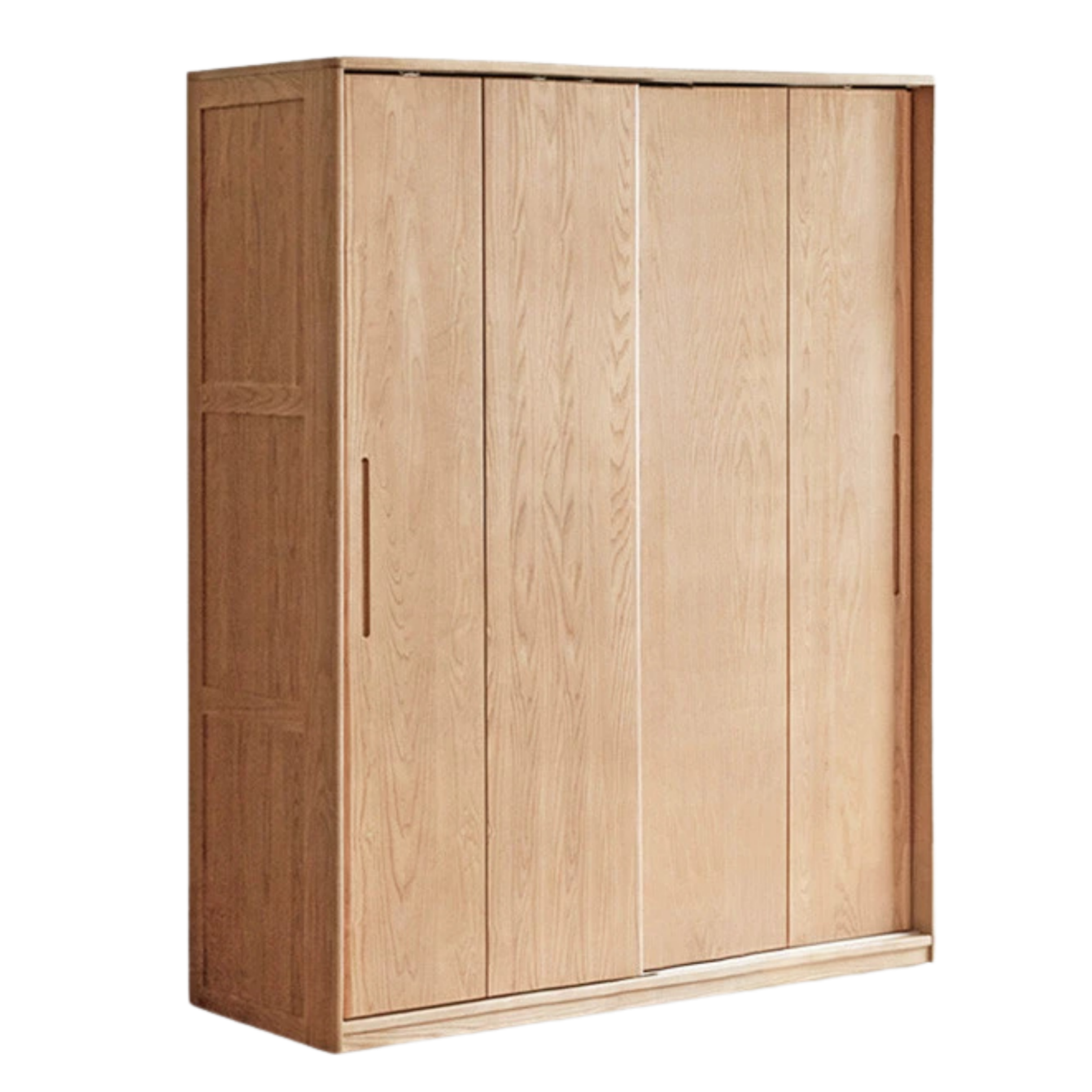 Oak, Ash, Manchurian Ash Solid Wood Wardrobe With Sliding Doors.