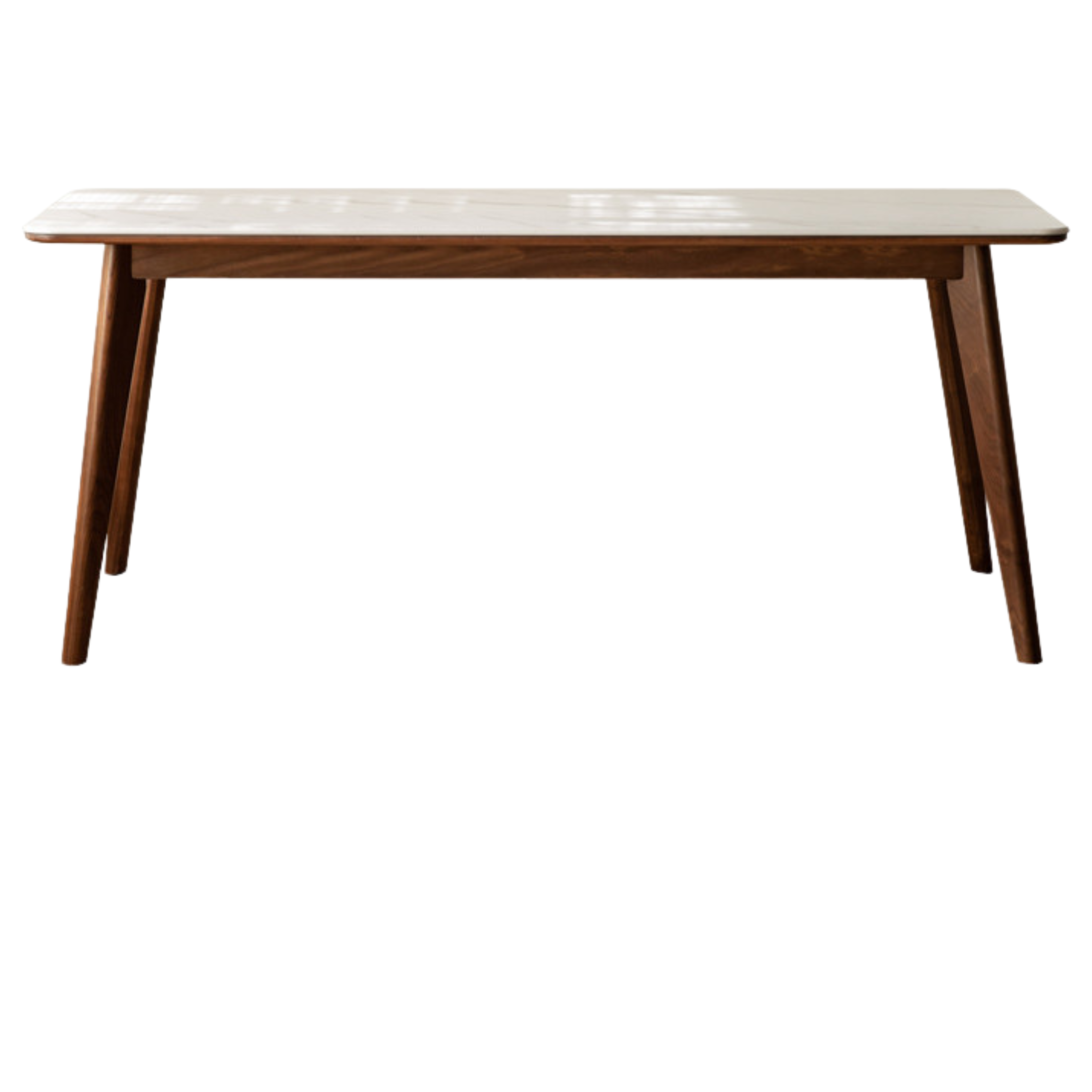 Ash, Black Walnut, Sandalwood Solid Wood Rock Plate Dining Table