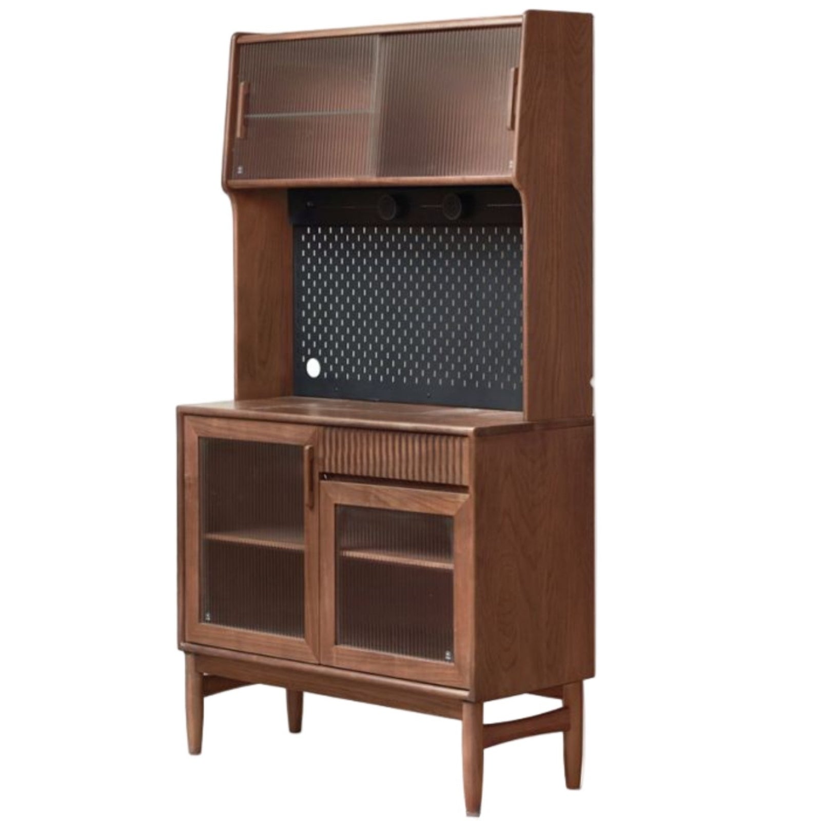 Black Walnut, Oak, South American Walnut Light Luxury Tableside Cabinet