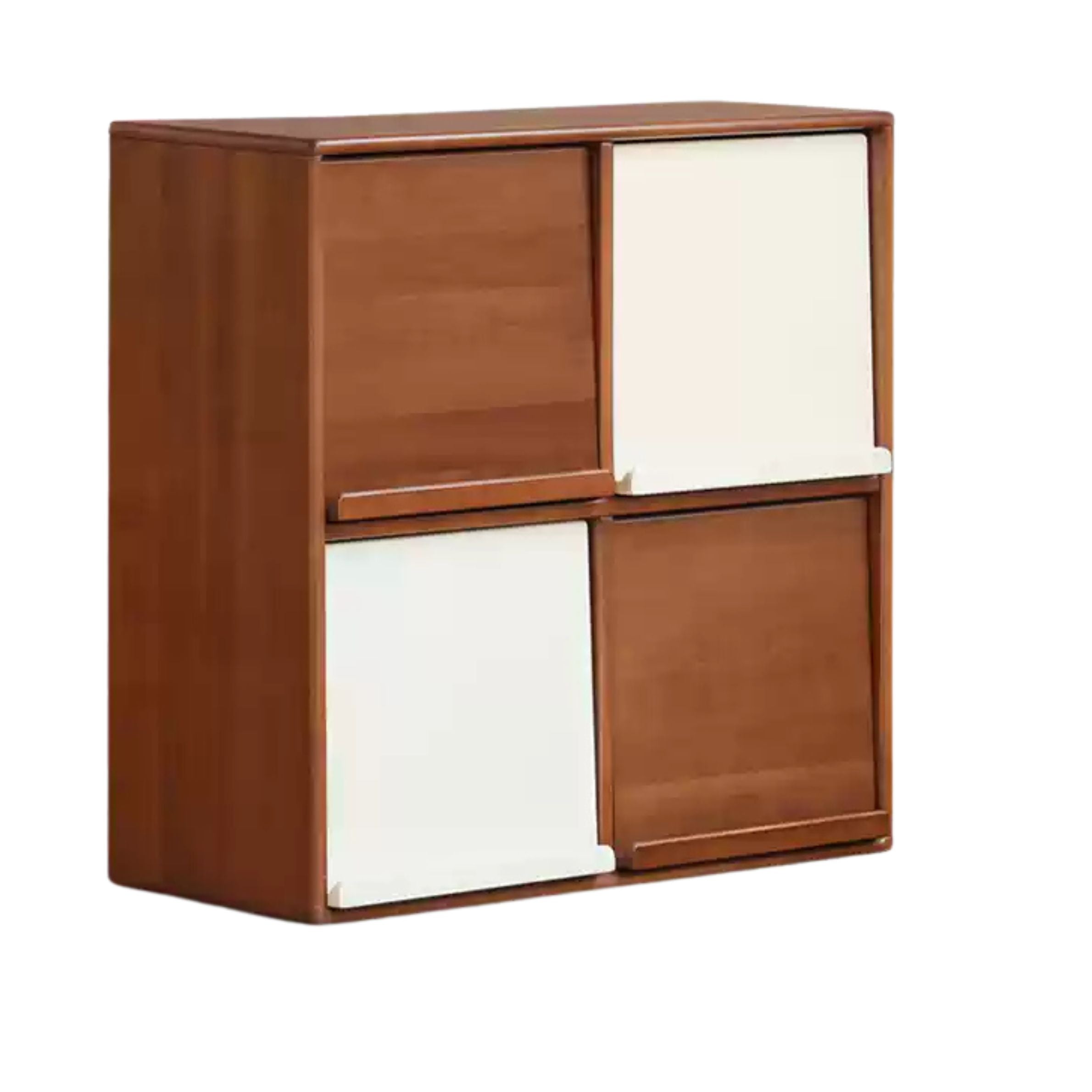 Poplar Solid Wood Medieval Style Combination Module Bookcase.