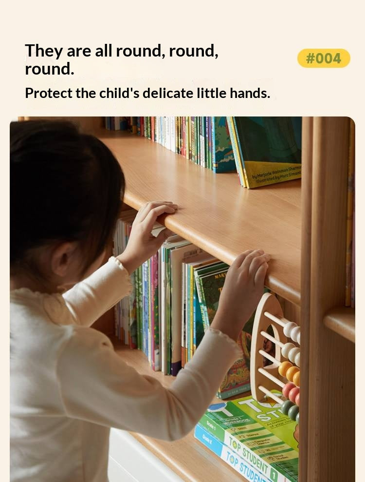 Beech Solid Wood Children's Bookshelf