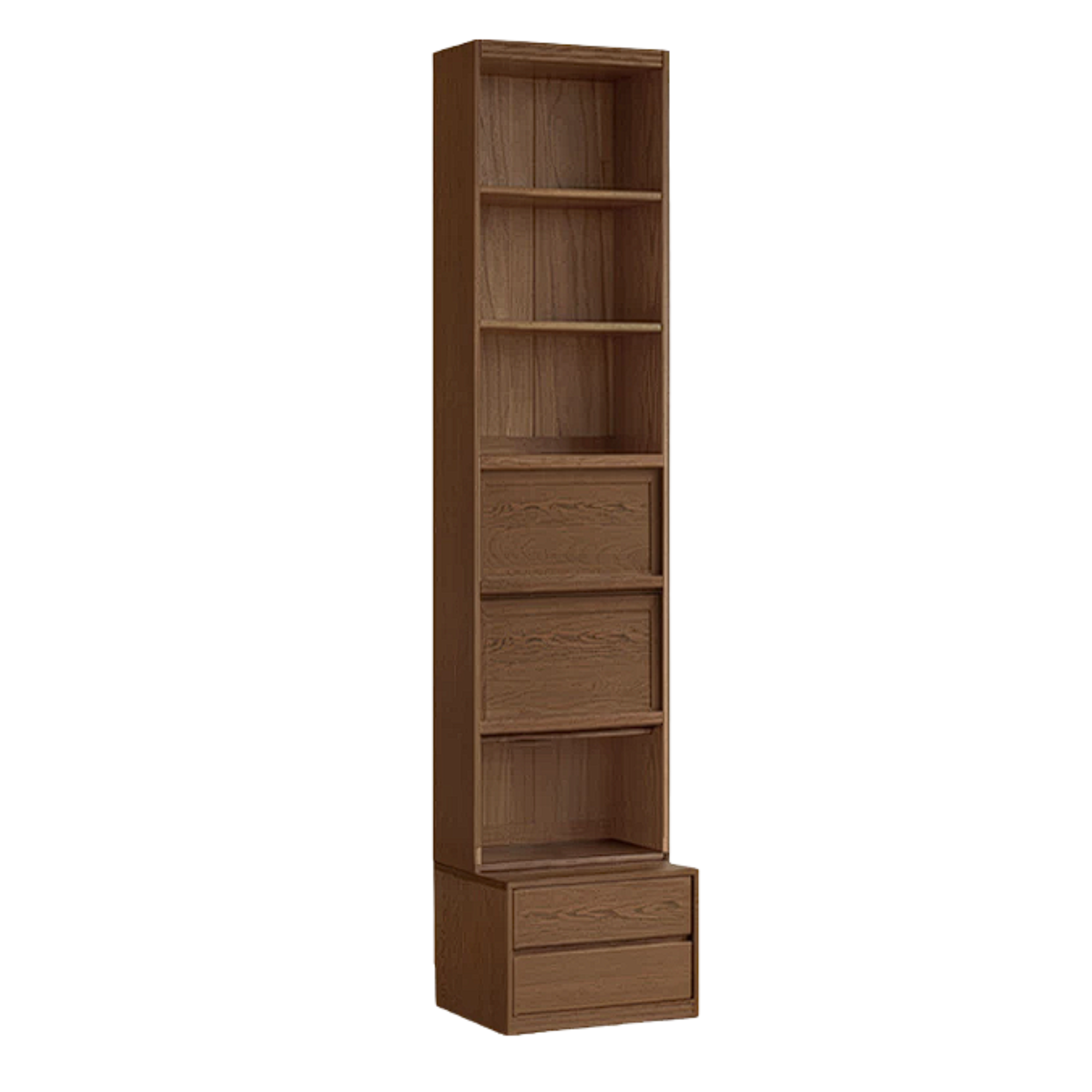 Sandalwood, Oak, Ash Solid Wood Combination Bookcase